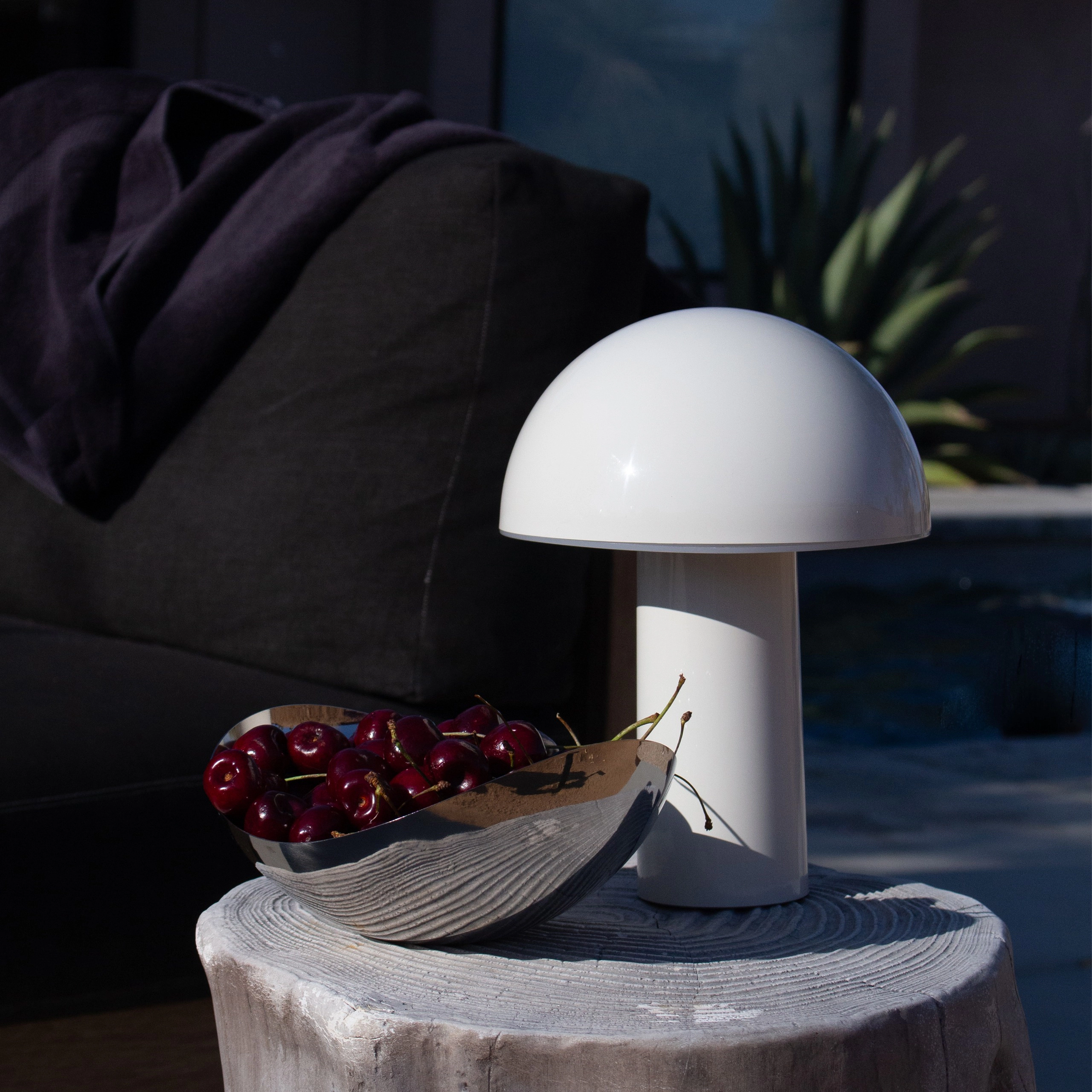Brightech Celia Portable Mushroom Table Lamp