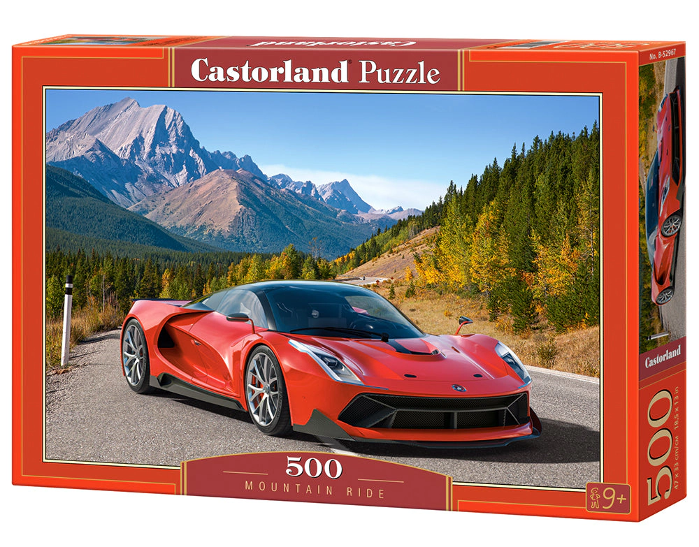 CASTORLAND 500 Piece Jigsaw Puzzles, Mountain Ride, Fast & Furious, Fast Cars, B-52967