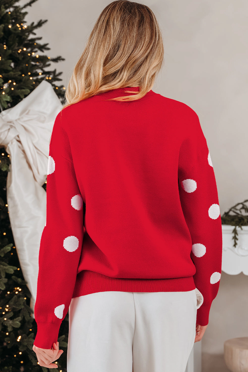 Threaded Pear Women's Tiffany Christmas Holiday Loose Sweater