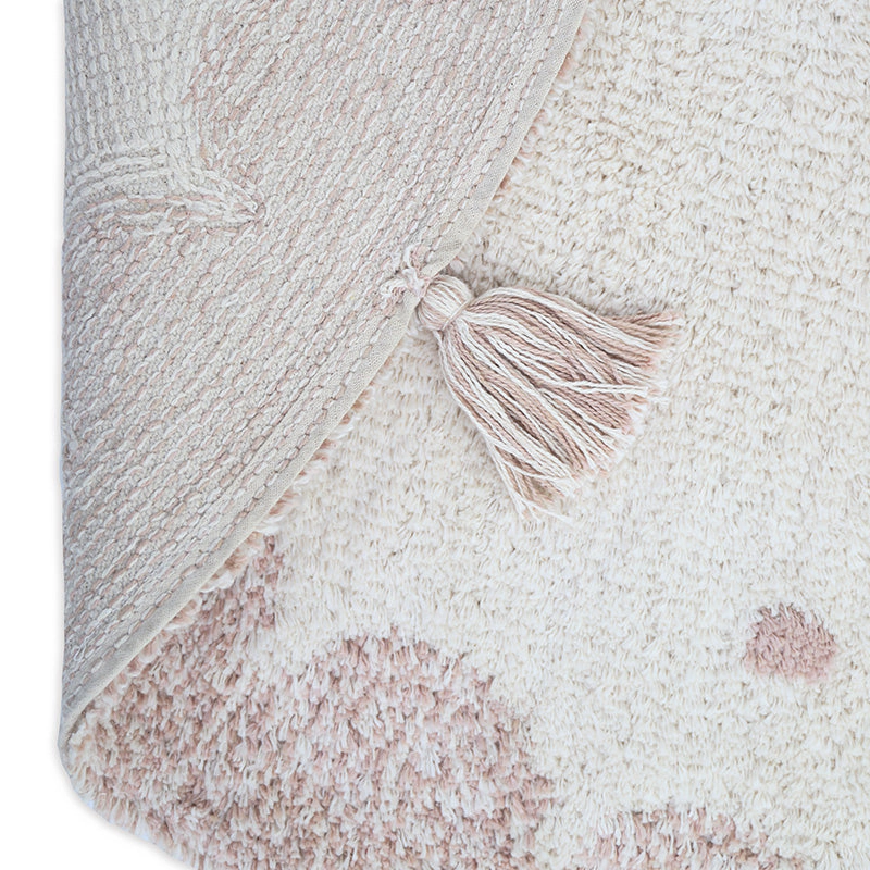 Nattiot Washable Cotton Polka Dot Kid's Bedroom Rug - Mallen