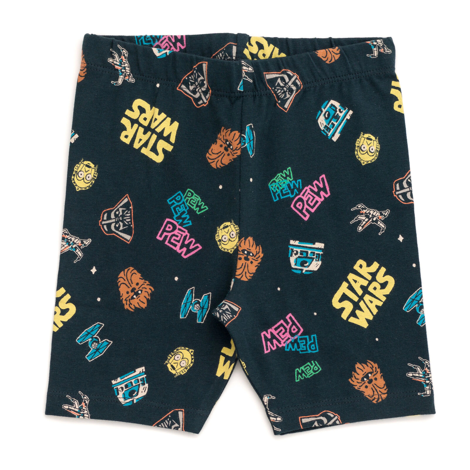 Star Wars Girls' 2-Piece Cropped Tee and Bike Shorts Set