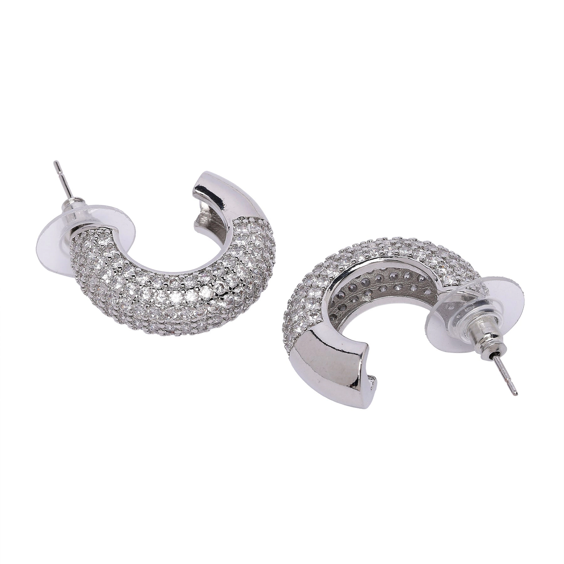AGP PARIS Womens Twinkling Dainty Hoop Earrings
