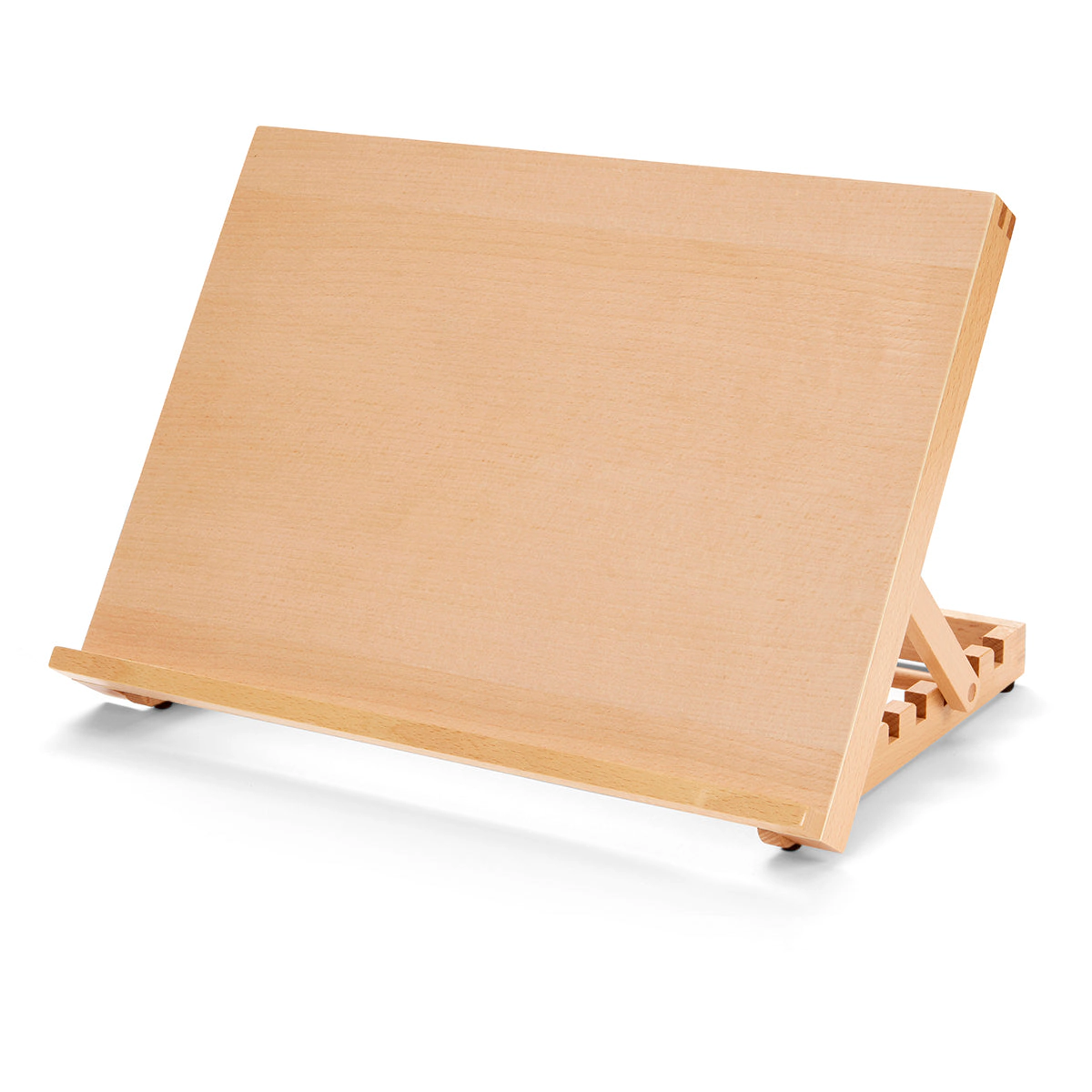 KINGART Adjustable Flat Surface Wood Table Easel - Beechwood