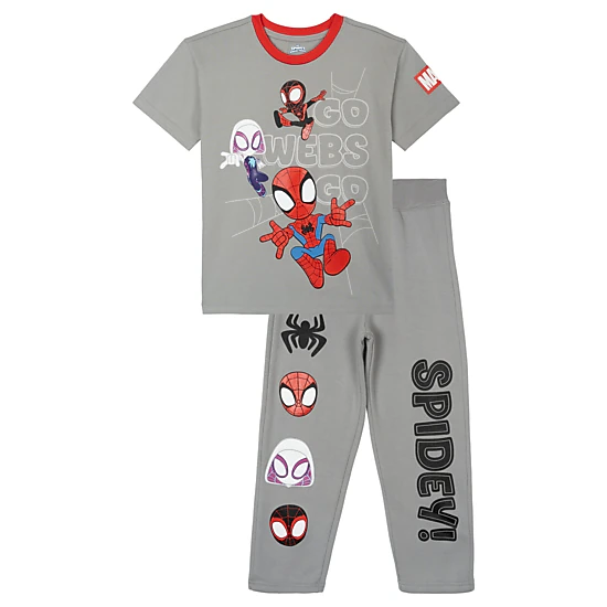Marvel Spidey and His Amazing Friends Boys' 2-Piece T-Shirt and Fleece Pants Set