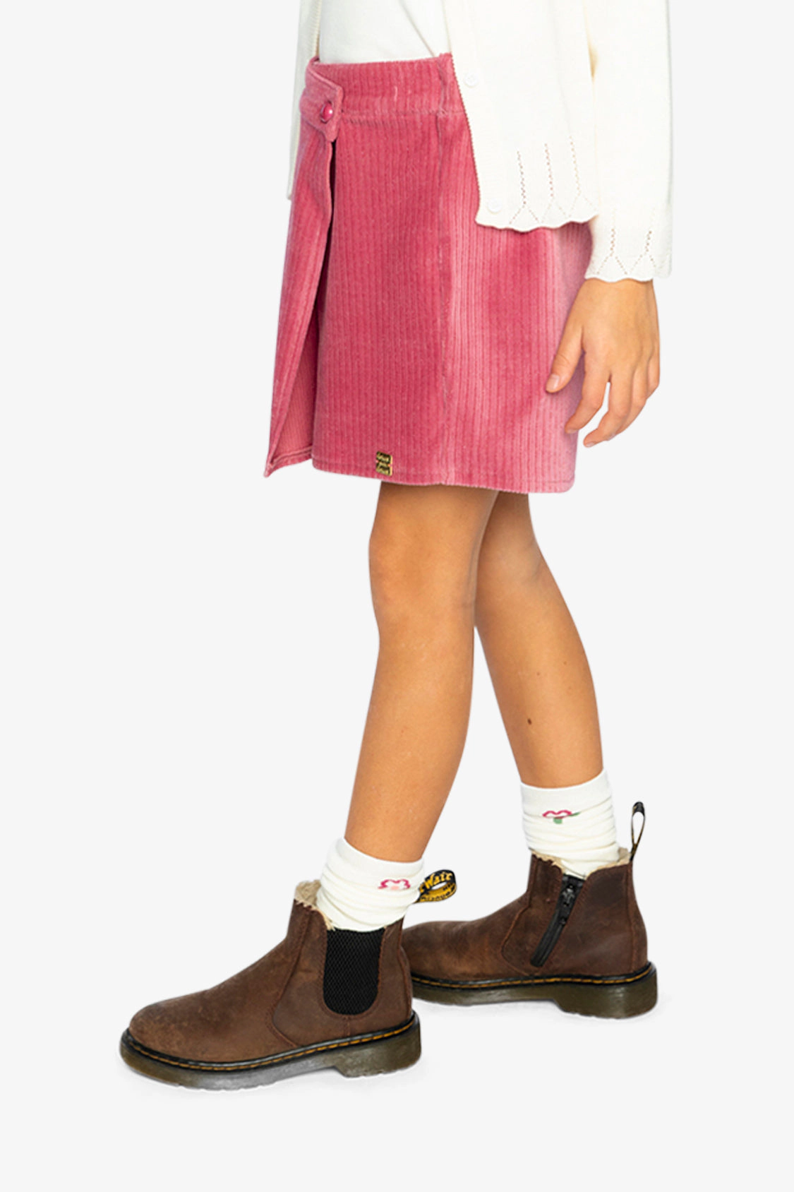 Deux par Girls Corduroy Skort with Built-In Shorts