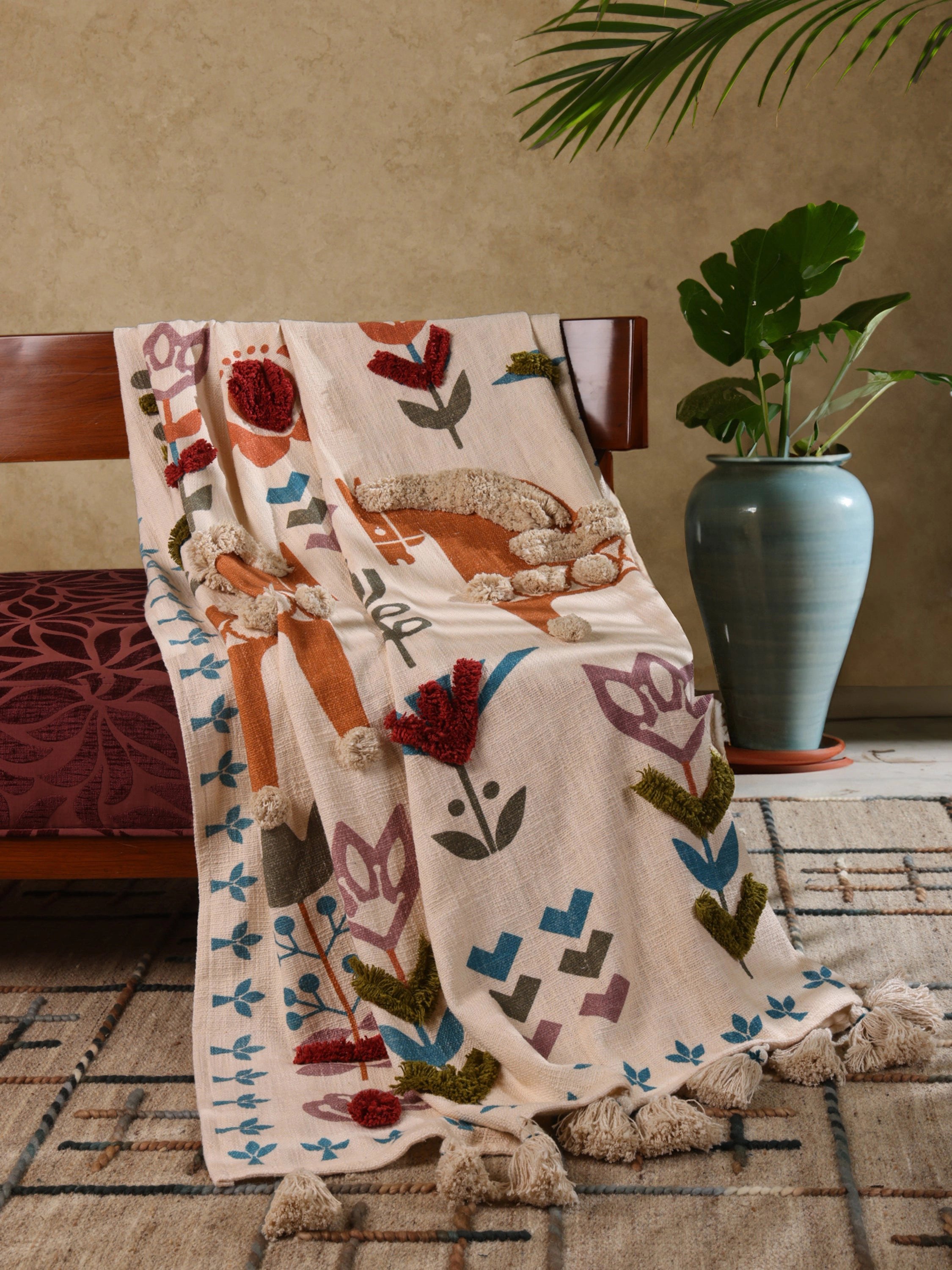 GAURI KOHLI Kyoto Throw Blanket 50"x60"
