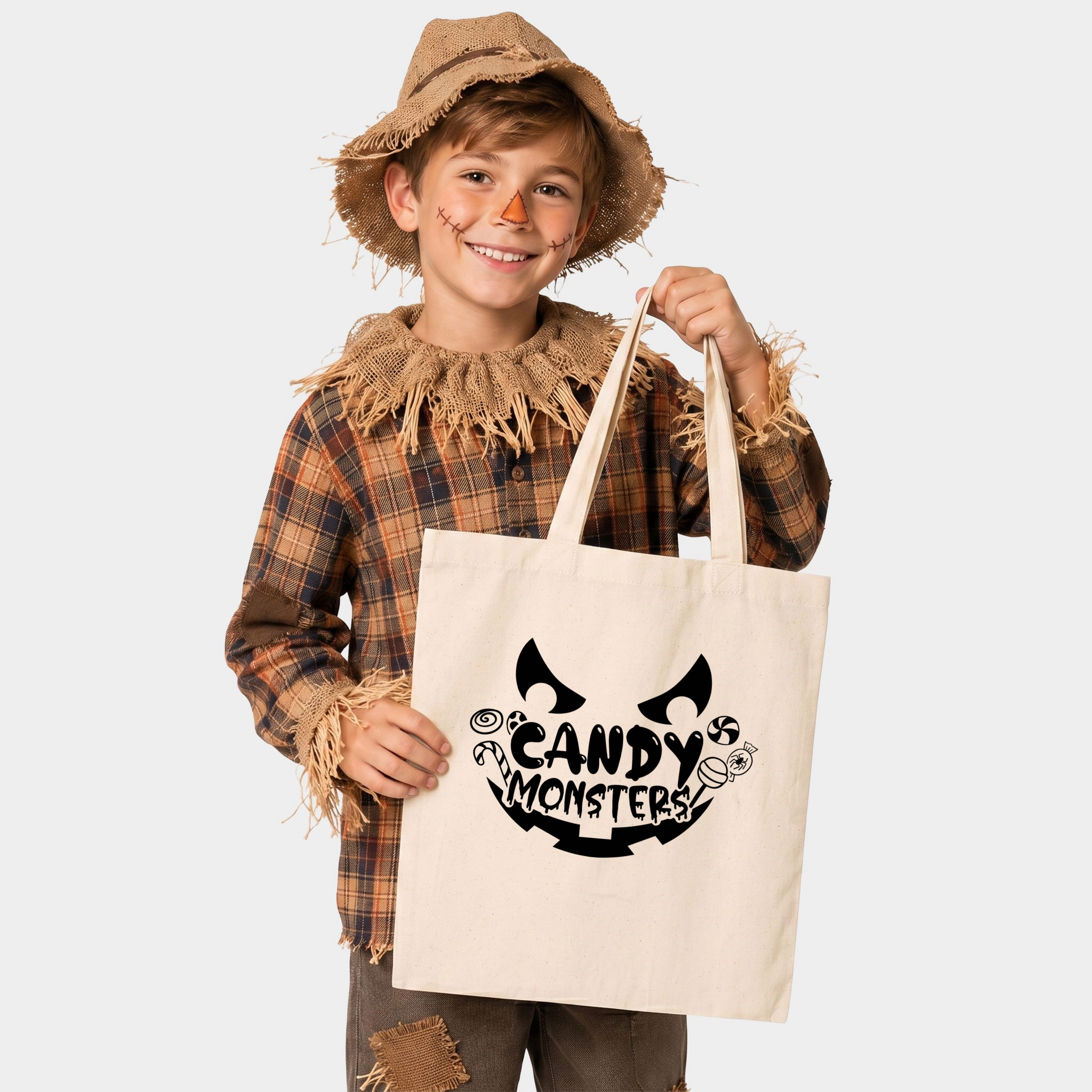 Simply Sage Market - Canvas Tote - Candy Monster