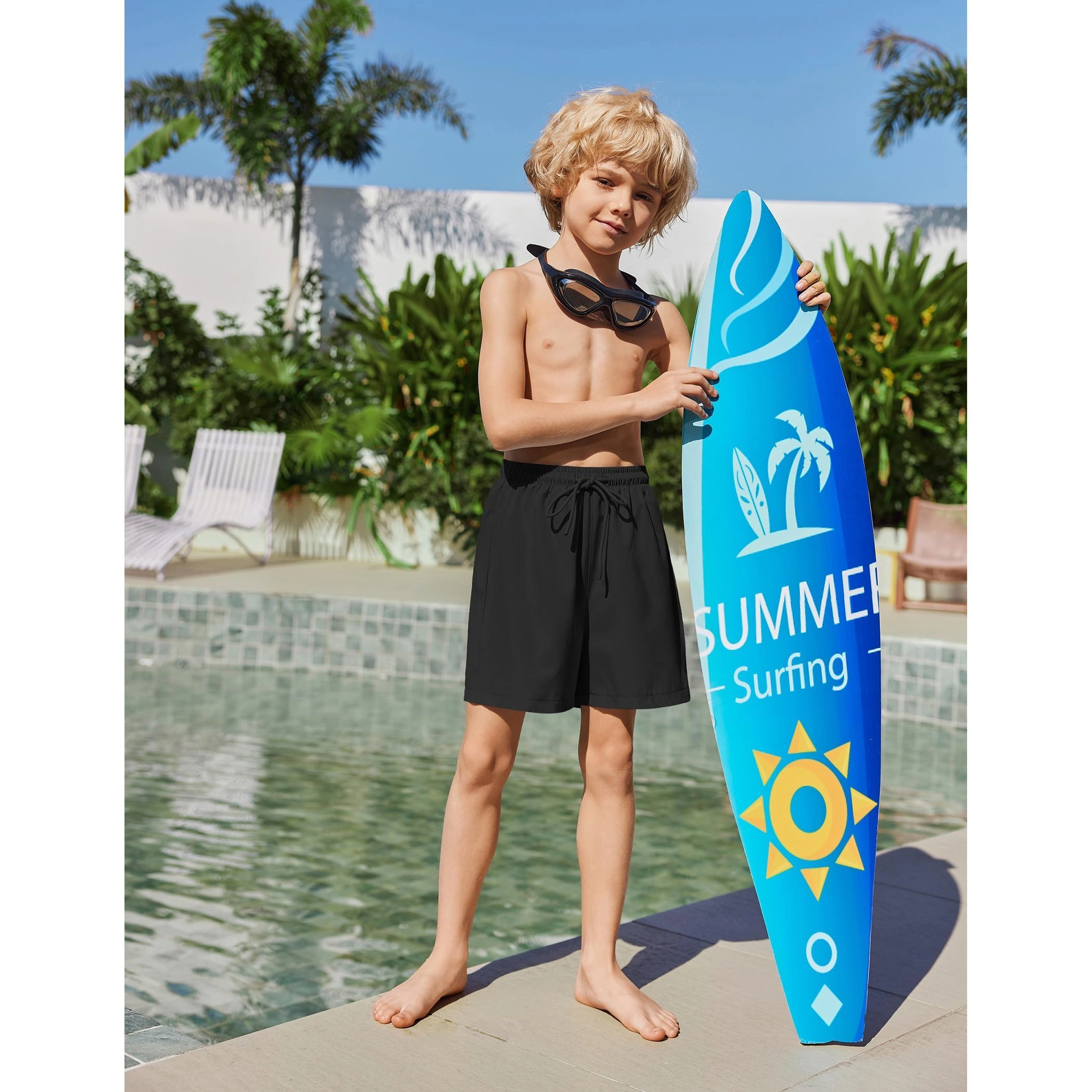 Arshiner Boy's Quick Dry Swim Trunks