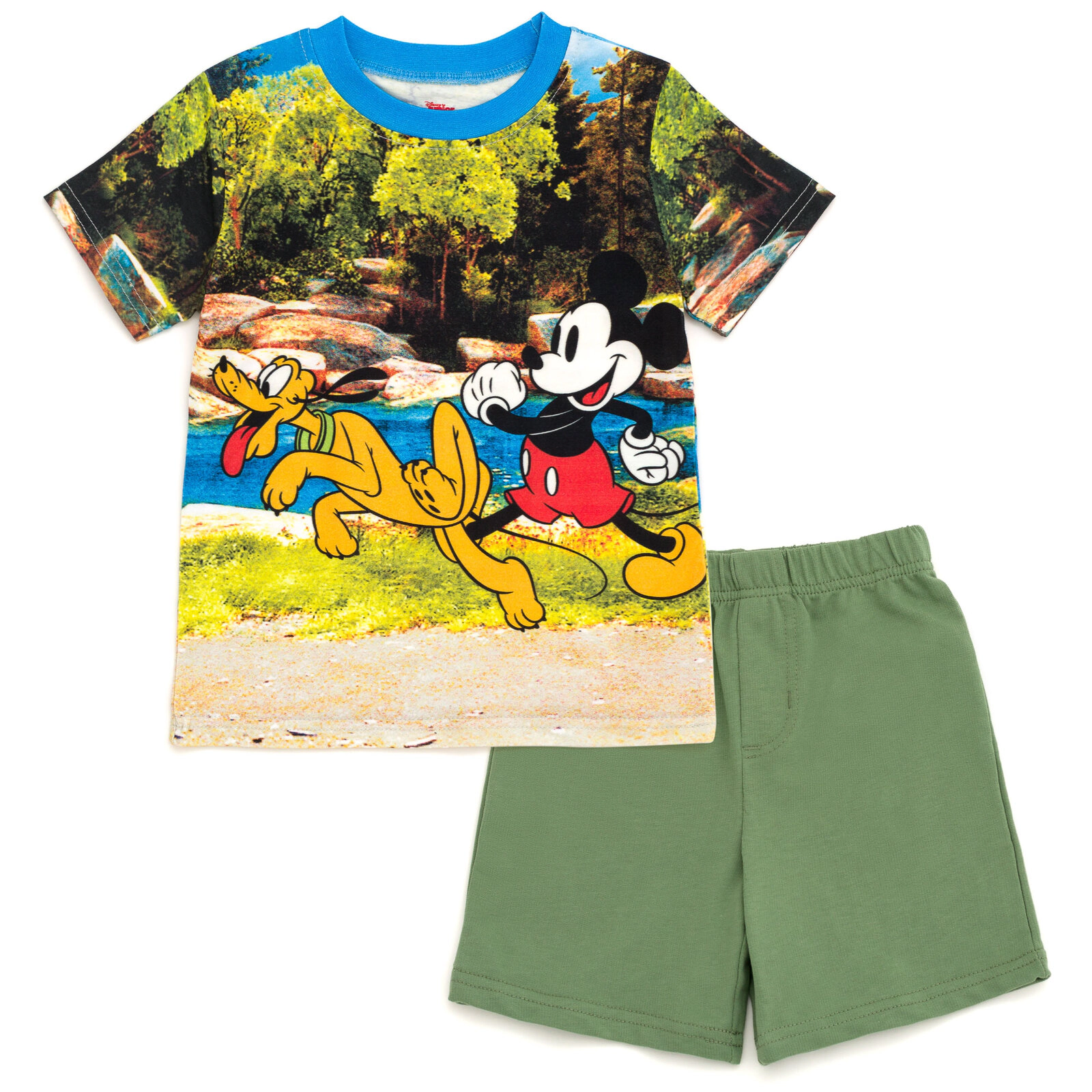 Disney Mickey Mouse Boys' 2-Piece T-Shirt and Shorts Set