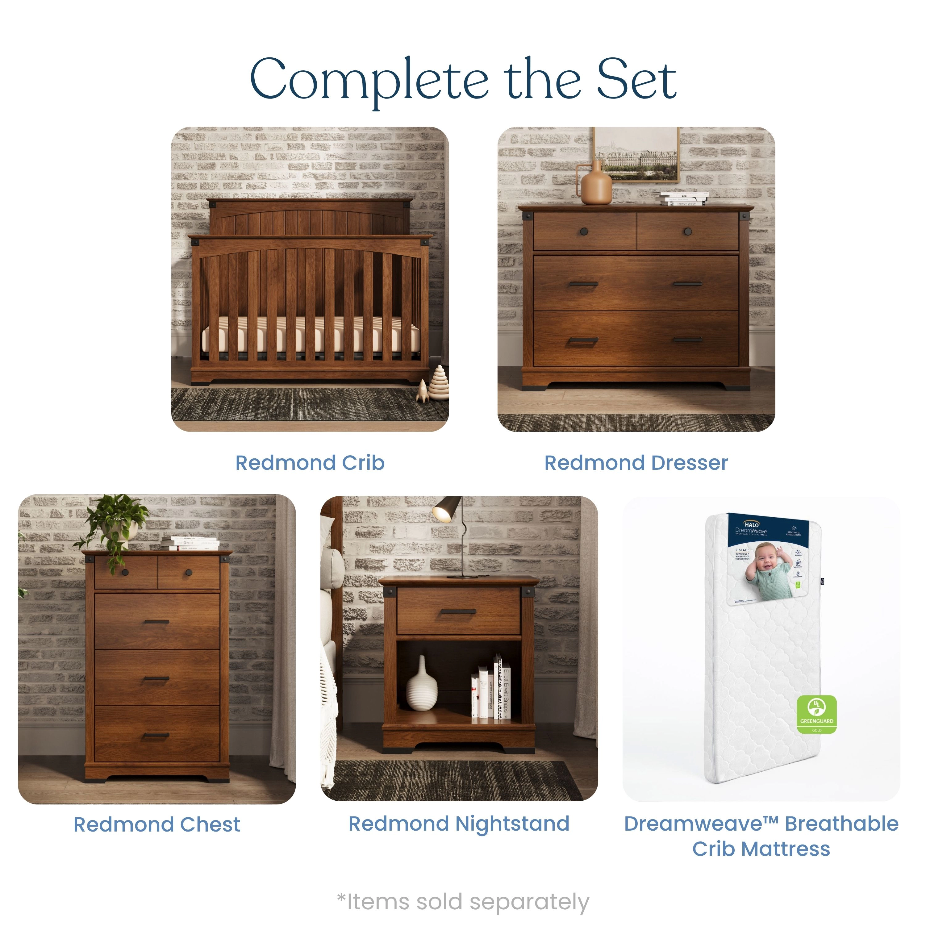 Redmond 4-in-1 Convertible Crib