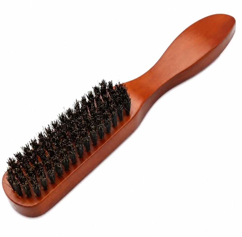 Home Collection Men's Boar Bristle Beard Brush for Mustache & Beard Grooming