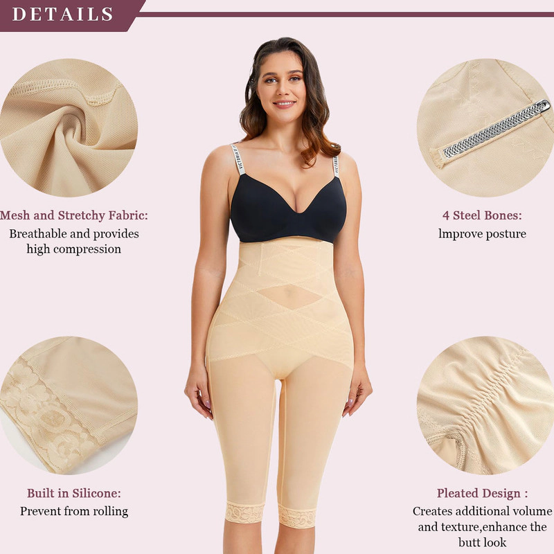 Nebility Women High Waist Tummy Control Shapewear Leggings