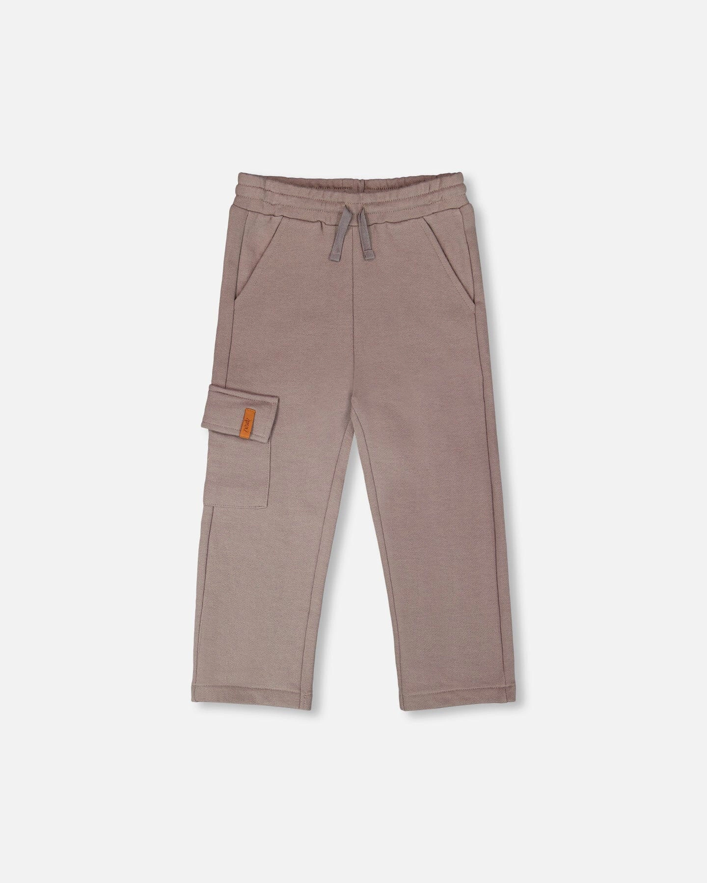 Deux par Deux Boys French Terry Drawstring Waist Cargo Pocket Sweatpants