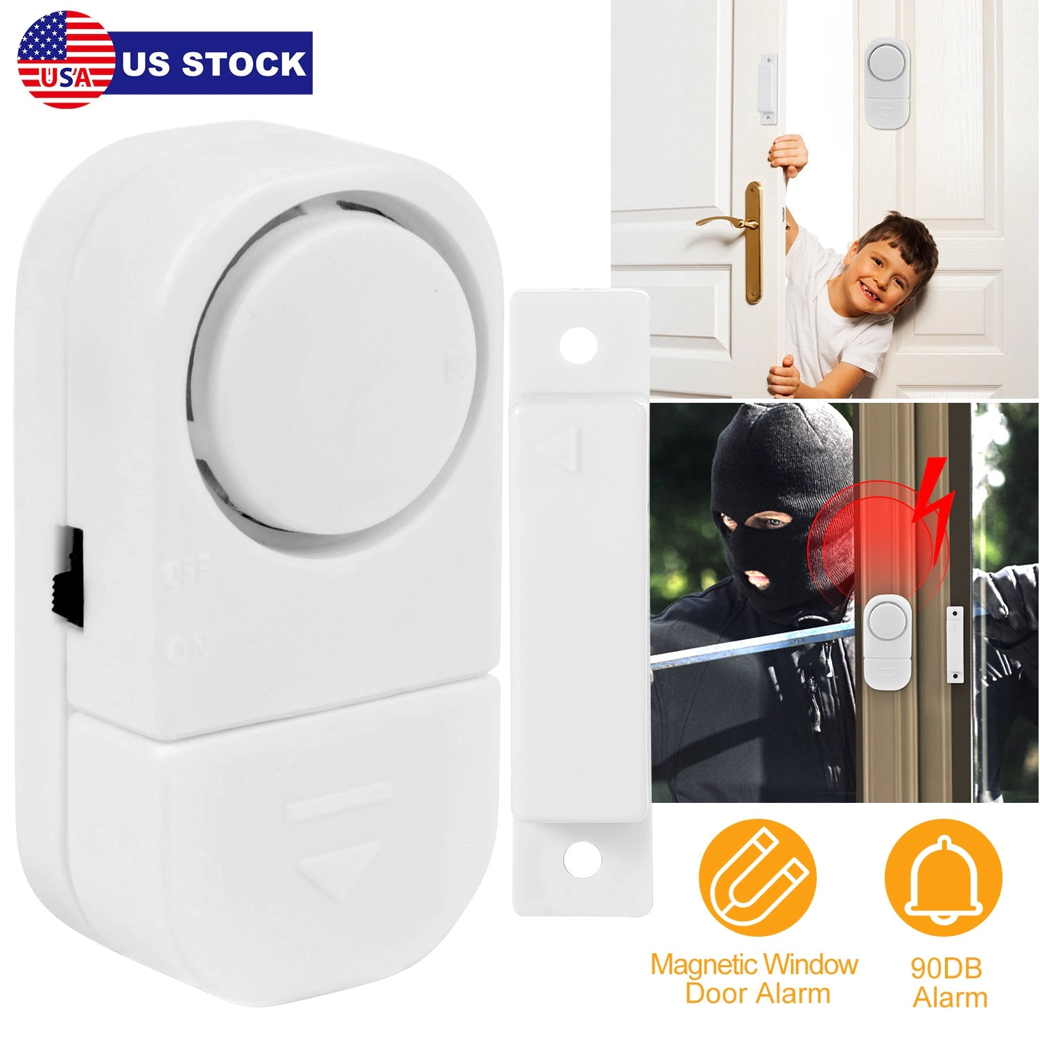 GBruno Wireless Magnetic Window Door Alarm