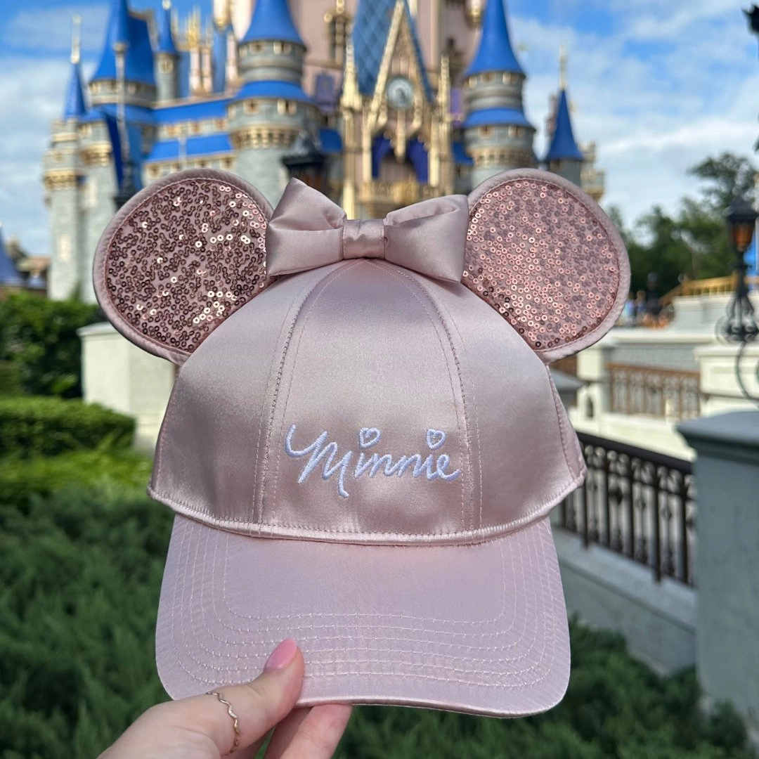 Jerry Leigh Disney Women's Minnie Mouse Baseball Cap with 3D Bling Ears