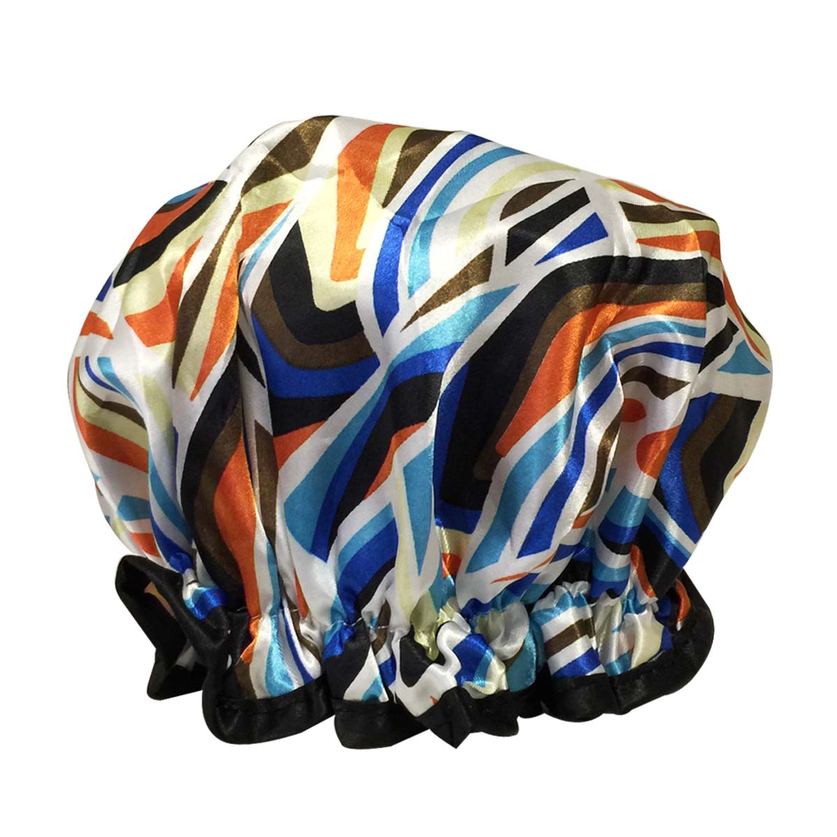 Wrapables Women's Trendy Satin Shower Cap, Suave