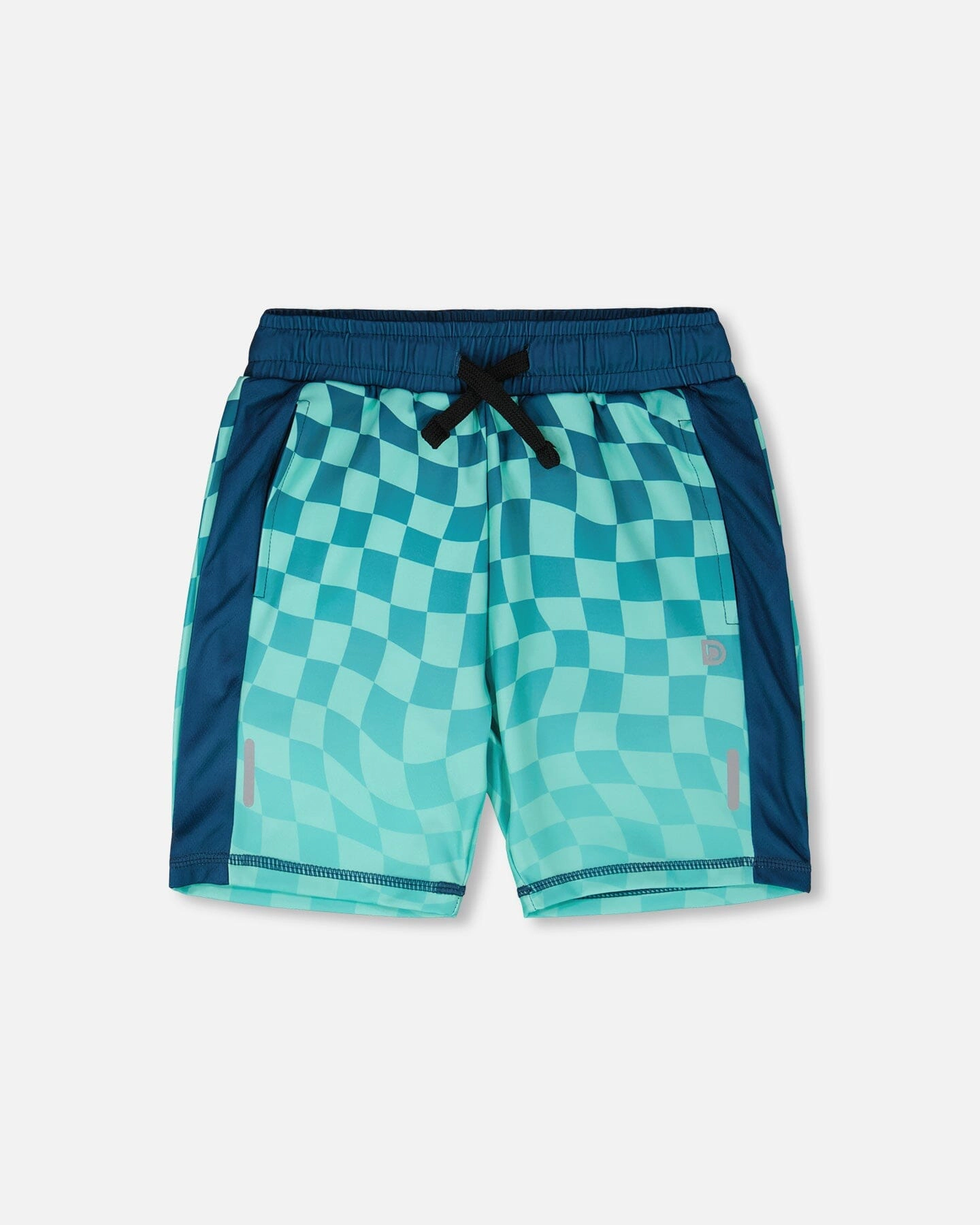 Deux par Boys Athletic Shorts Recycled Polyester Printed Checkerboard
