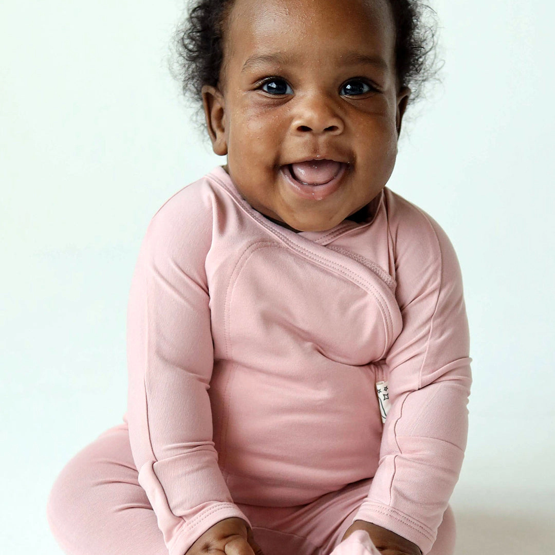 Bonsie Footie - Peony skin-to-skin footed romper