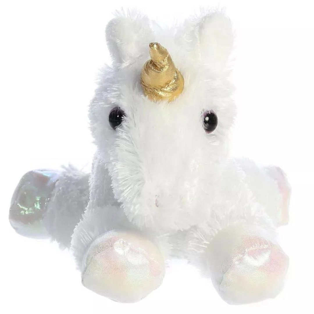 Aurora Mini Flopsie Celestial White Unicorn 8-Inch Stuffed Animal Plush