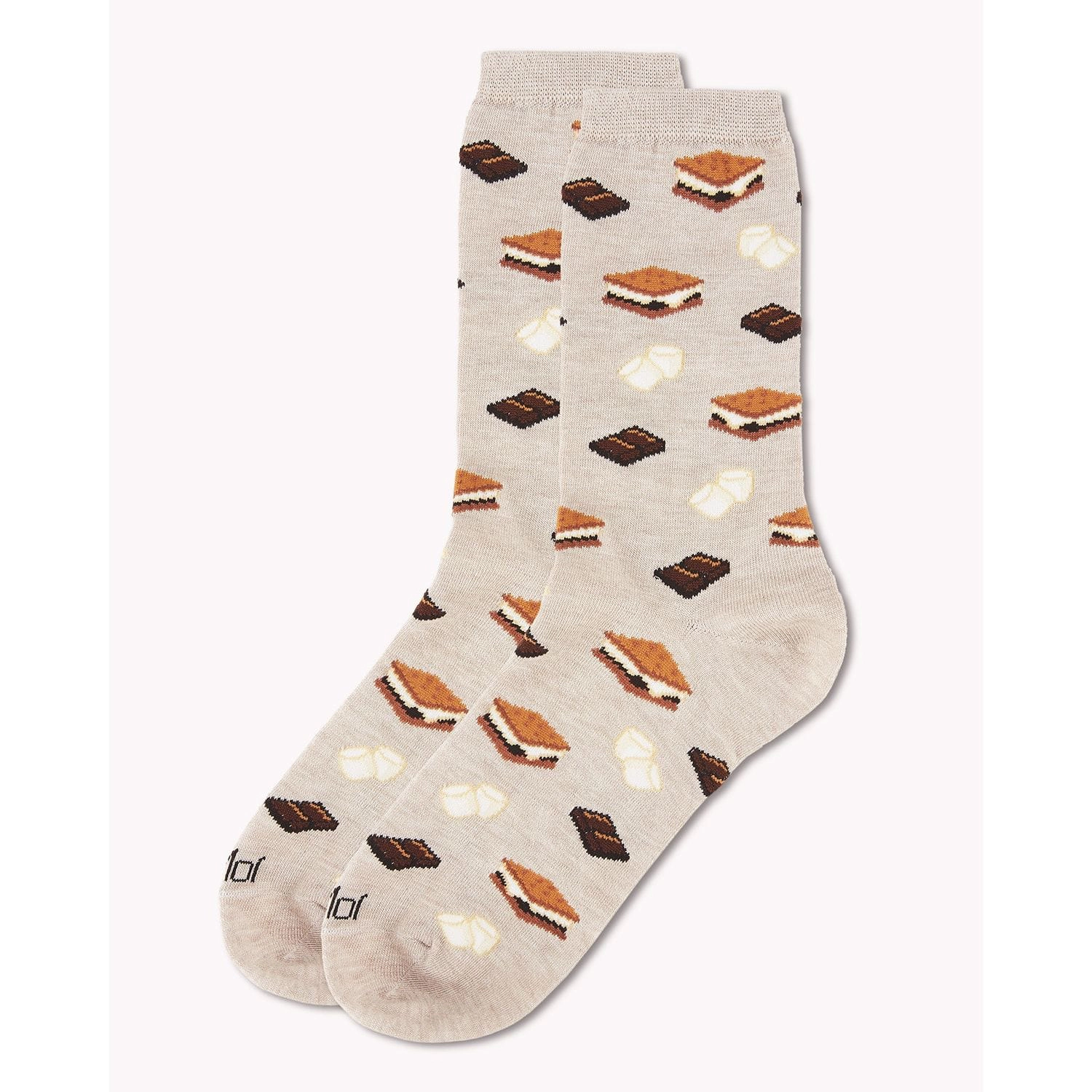 MeMoi I'd Like S'more Please Bamboo Blend Crew Socks