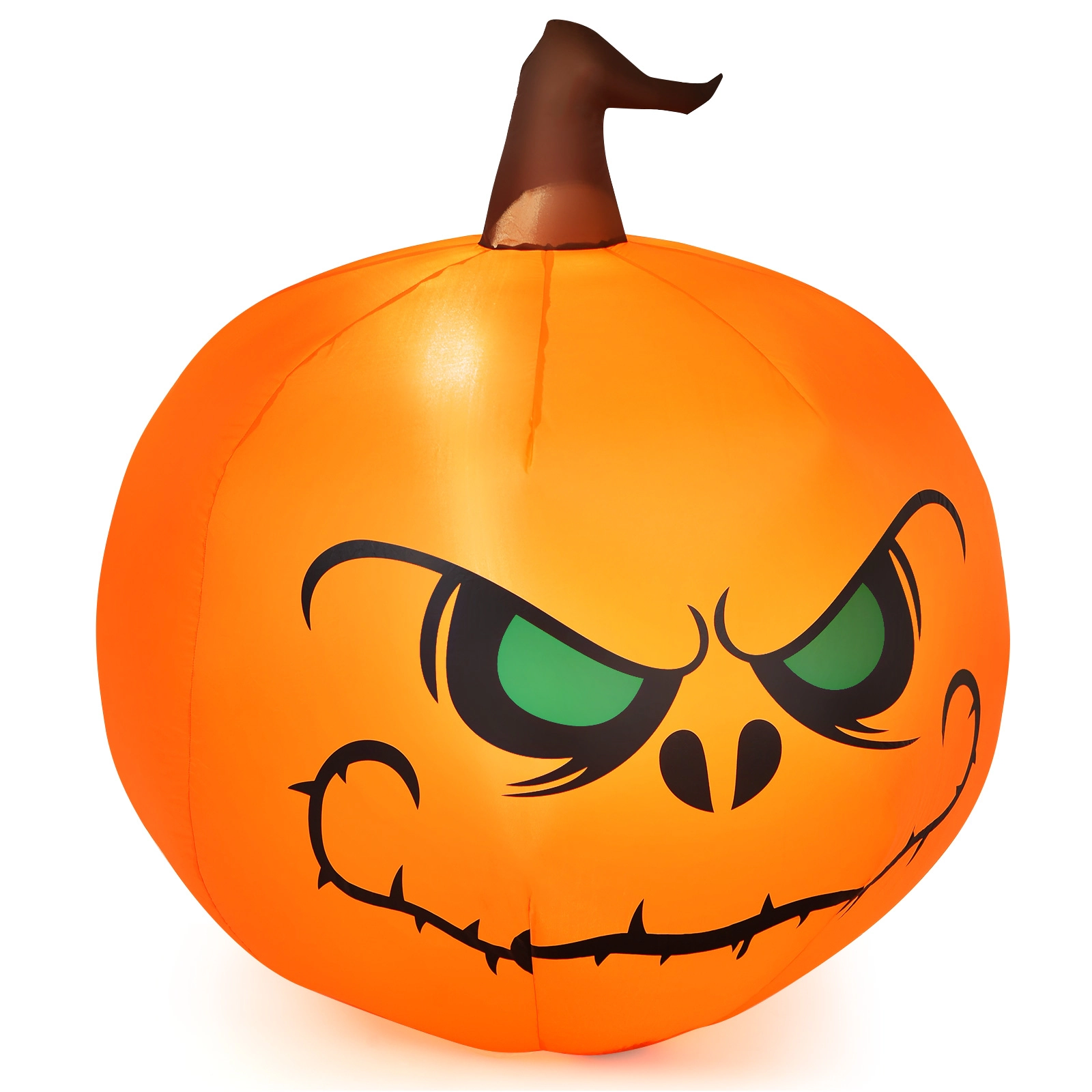LJG 4 Feet Halloween Inflatable Pumpkin with Build-in LED Light