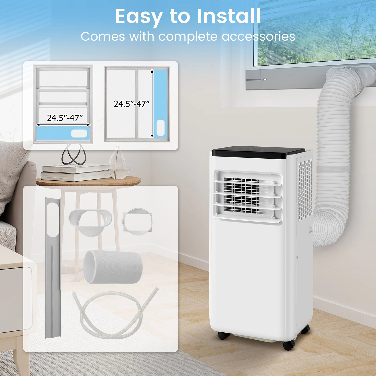 SlickBlue Portable Air Conditioner with Remote Control