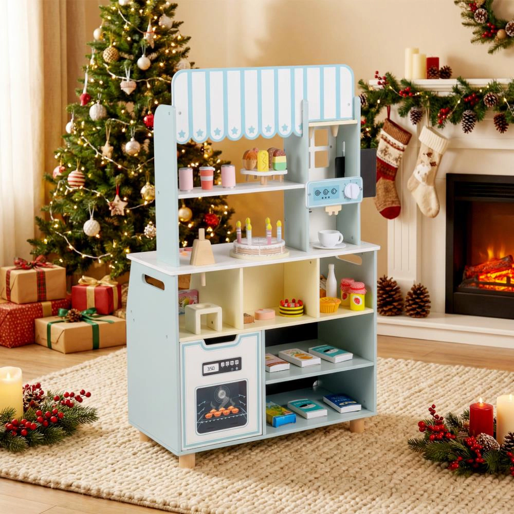Hivvago Kids Ice Cream Shop with 27 Accessories and Machine