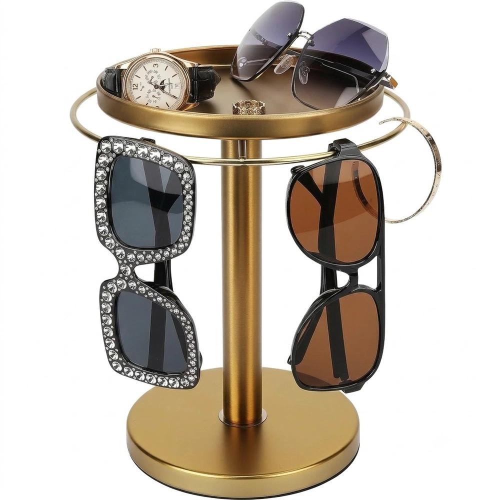 Novsight Trading Unisex Rotating Sunglasses Organizer Stand with Tray