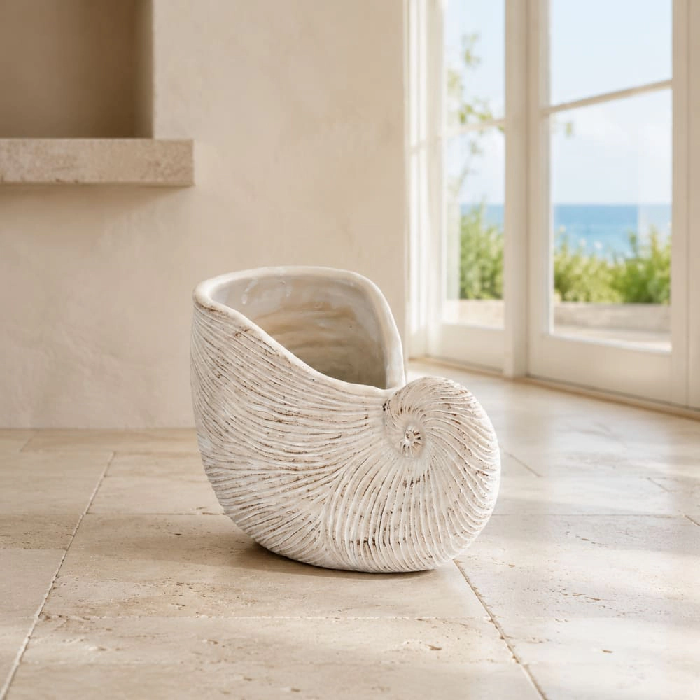 WOW PIONEER Solid Cement Garden Planter Pot