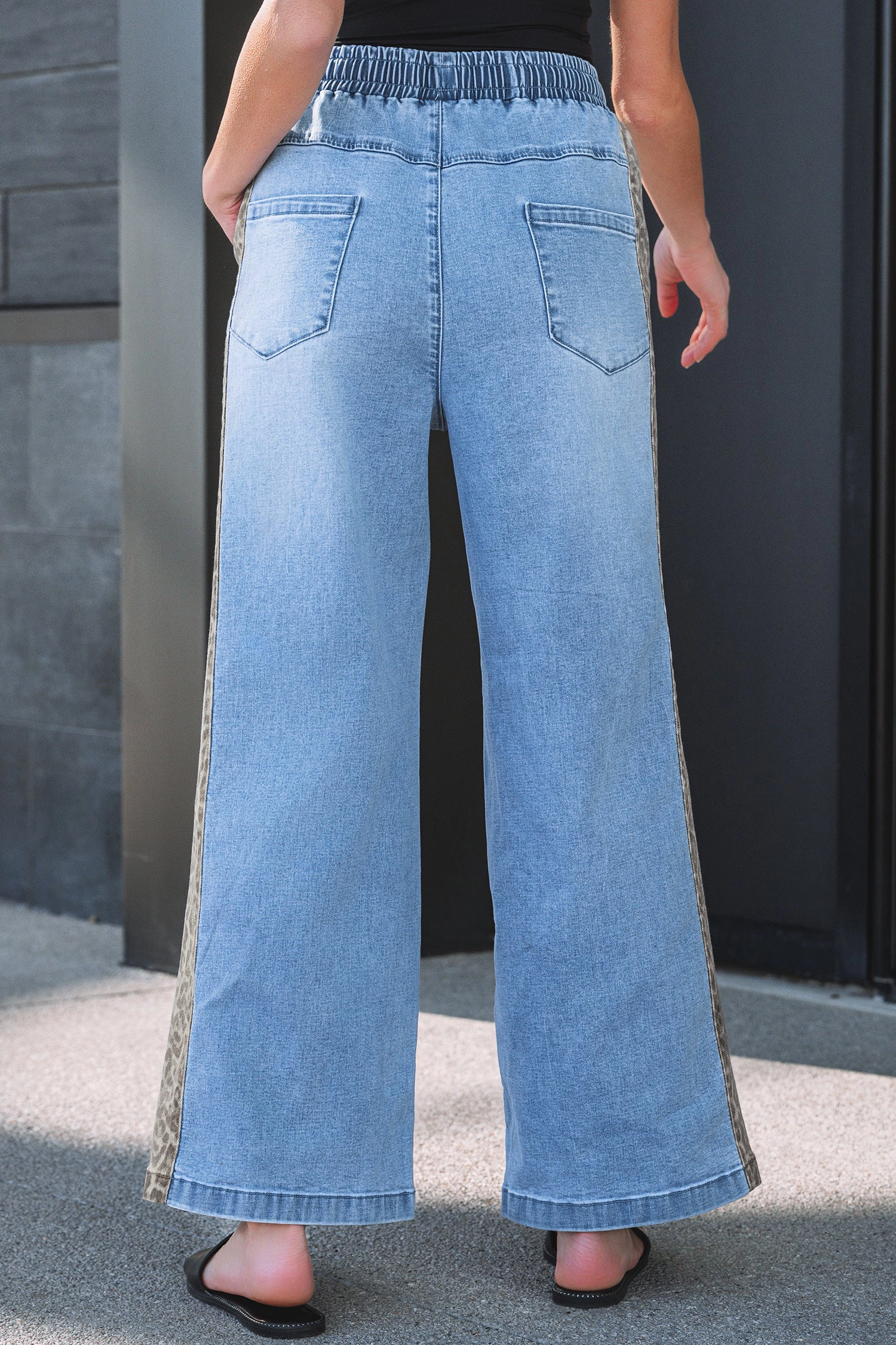 Threaded Pear Women's Avianna Panel Wide Leg Jeans