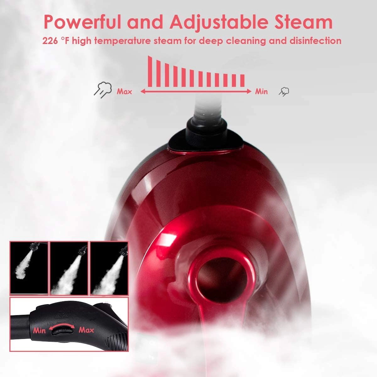 SlickBlue Portable Steam Cleaning Machine with Powerful Steam Output for Home & Car