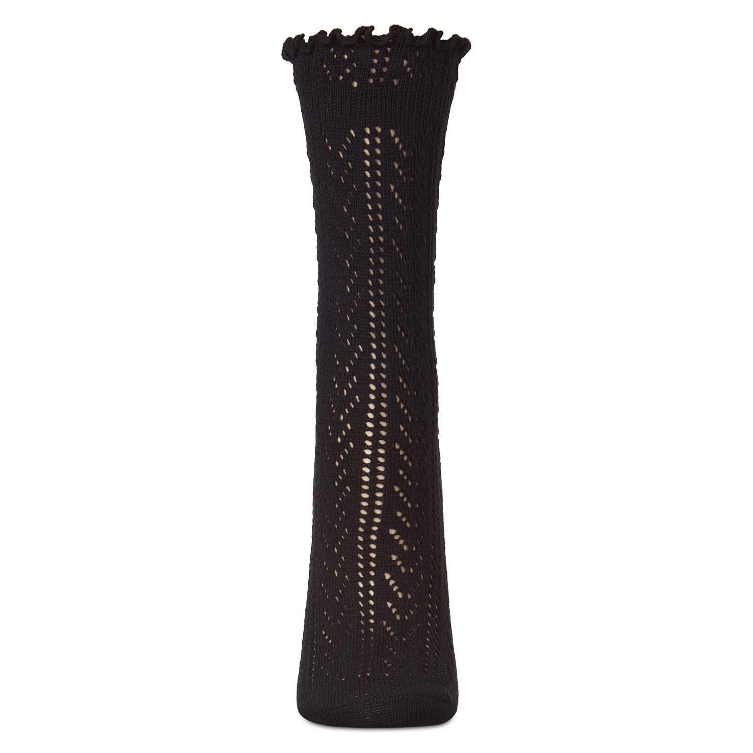 MeMoi Women's Ruffle Pointelle Crew Socks
