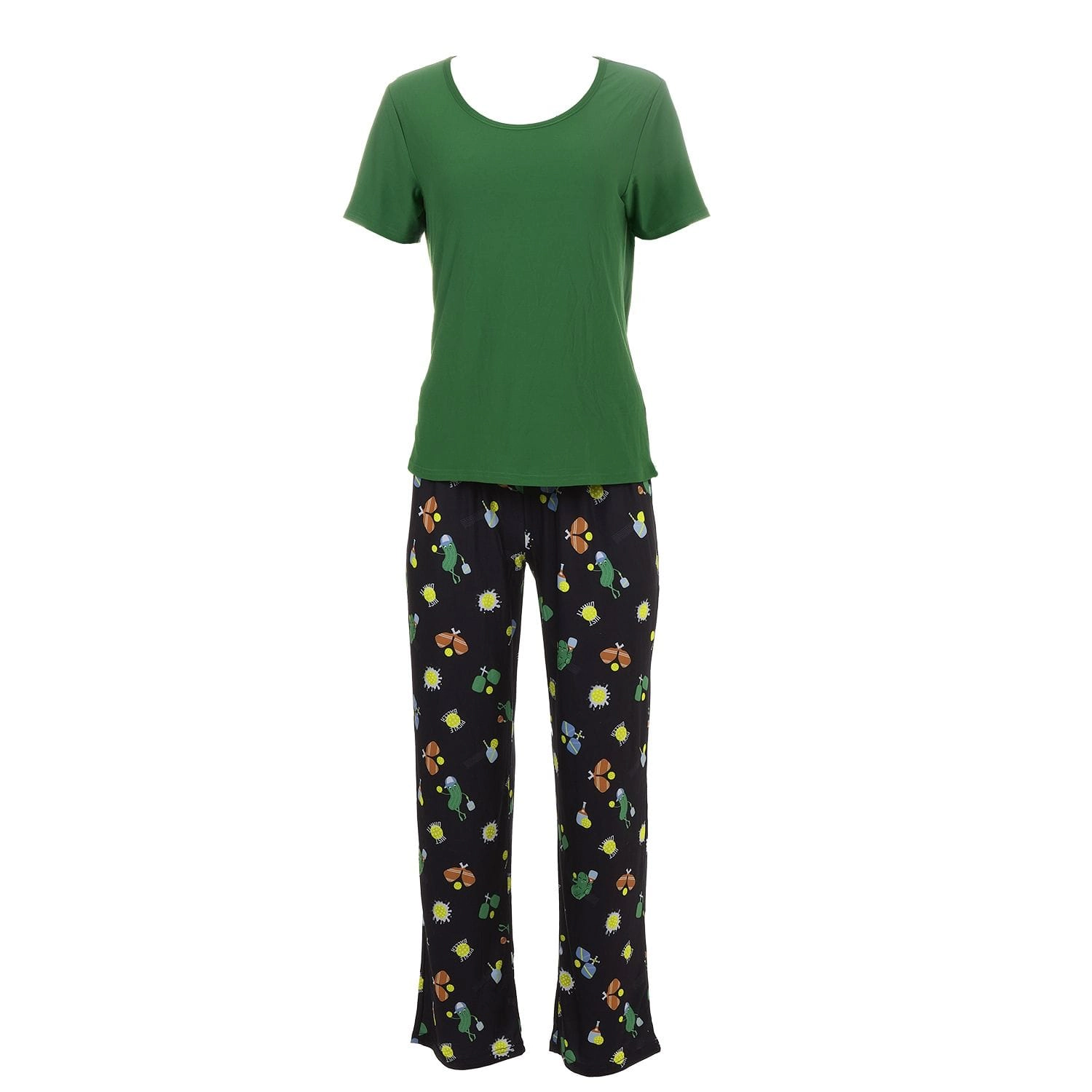 MeMoi Women's Pickleball Princess Two Piece Pajama Set A Bag