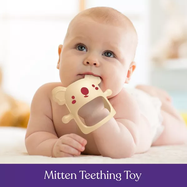 Sperric Silicone Baby Hand Teething Toy, Soothes Sucking Needs & Supports Self-Discovery, Soft, Safe Easy to Clean