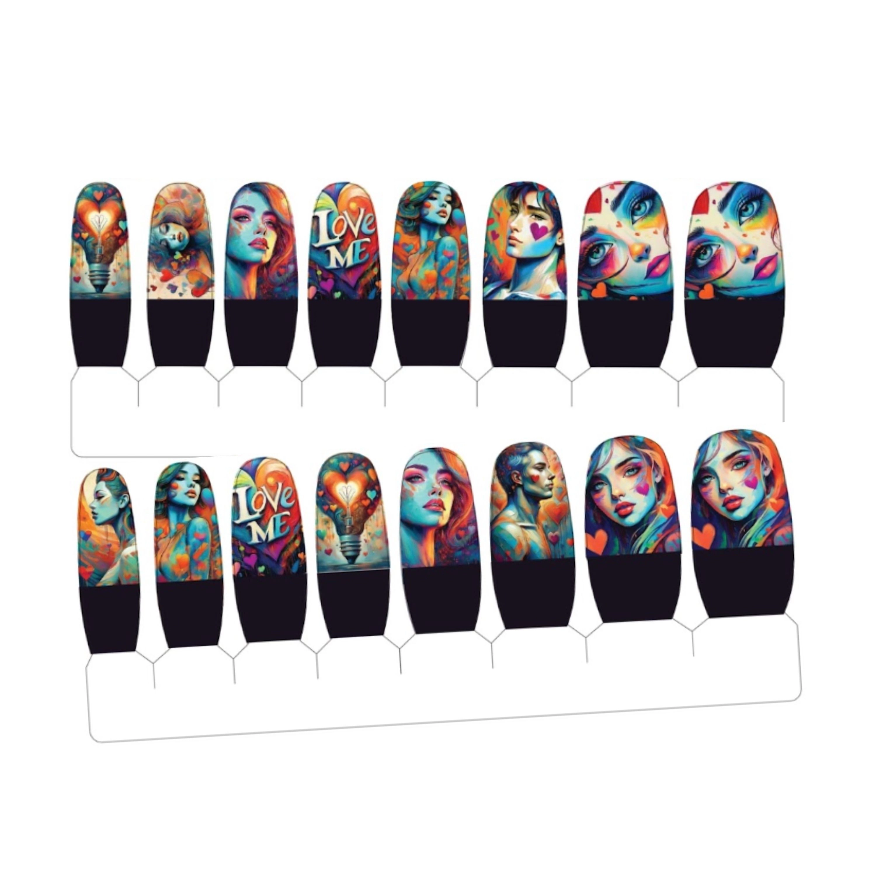 XPNail Women's 2-Pack Bundle of Nail Polish Strips Muse 16ct