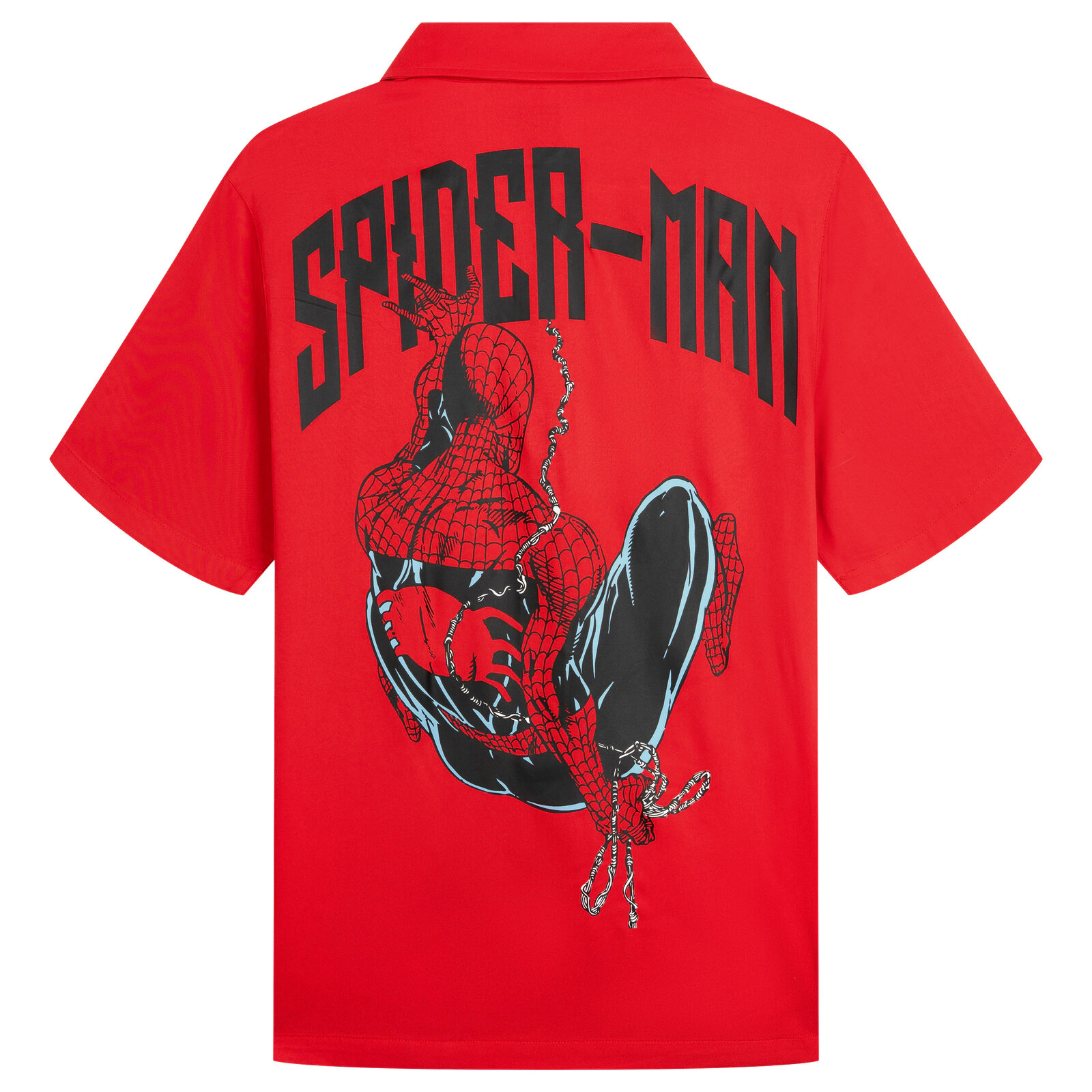 Marvel Spider-Man Matching Family Hawaiian Short Sleeve Button Down Shirt