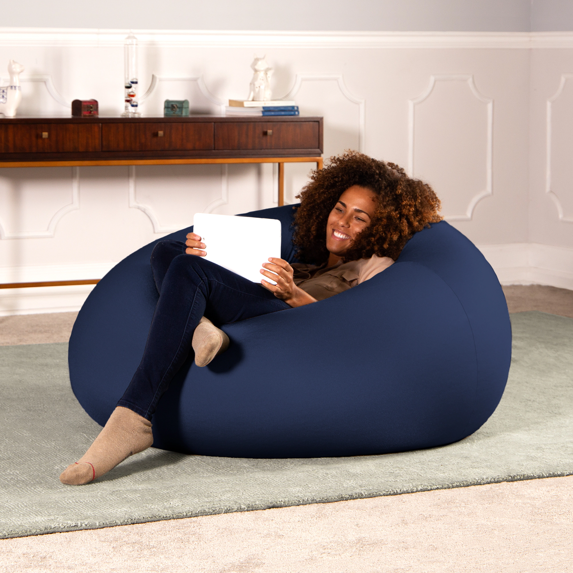 Jaxx Nimbus Therapeutic Sensory Bean Bag Chair – Cloud-Like Adjustable Body Pod Design for Ergonomic Relief and Comfort