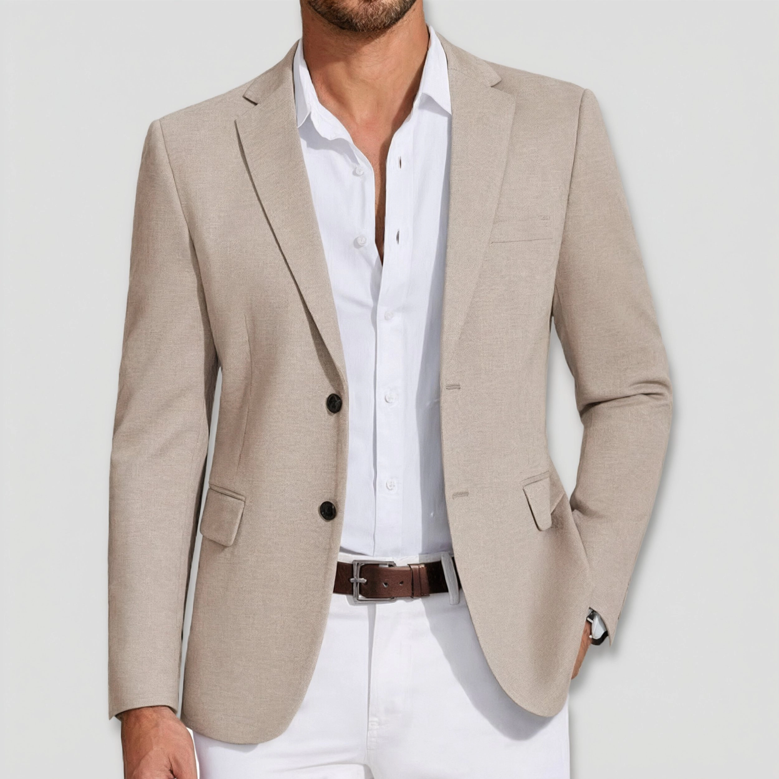 COOFANDY Men's Slim Fit Two Button Notch Lapel Casual Blazer Sport Coat Suit Jacket