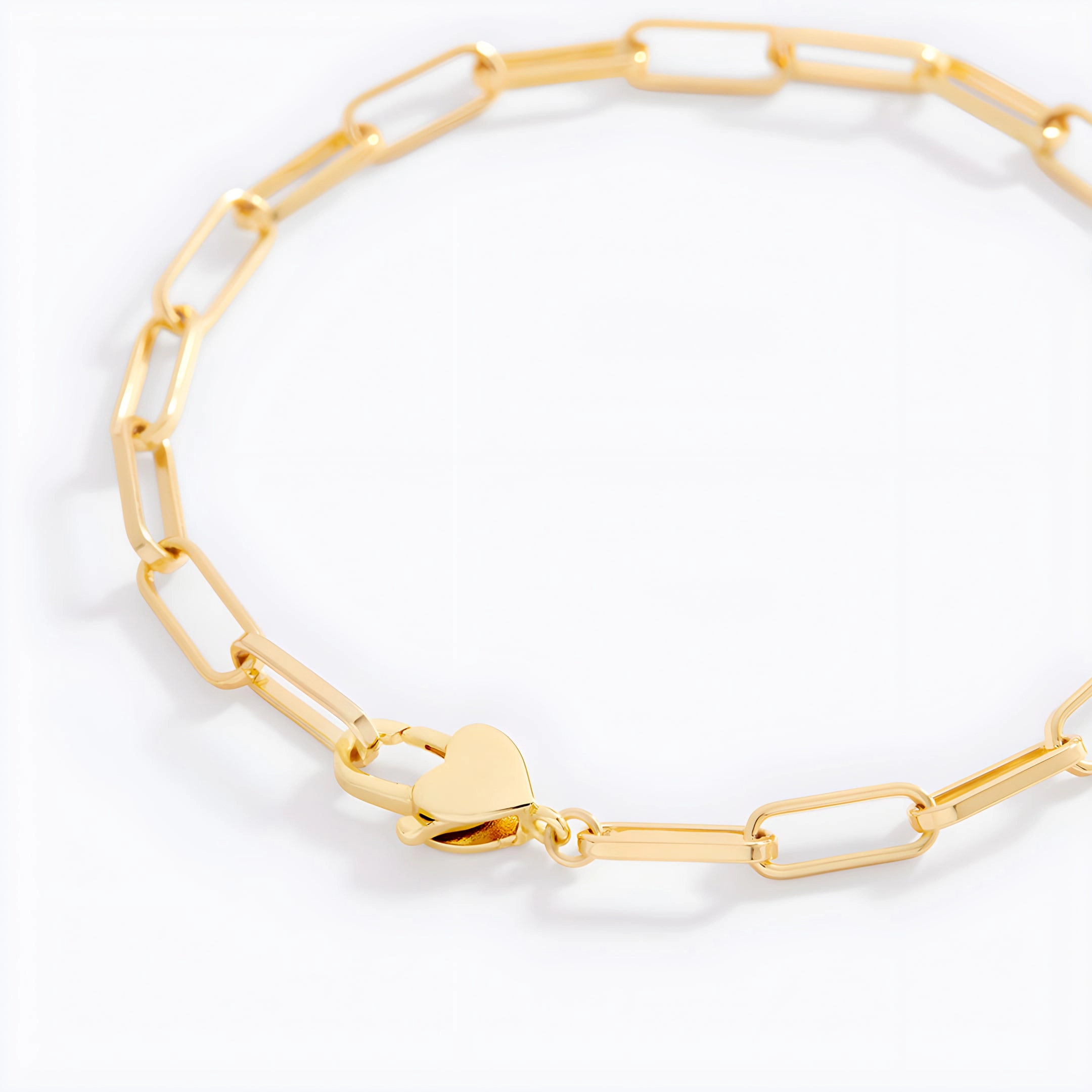 Mint & Lily Women's Heart Padlock Bracelet