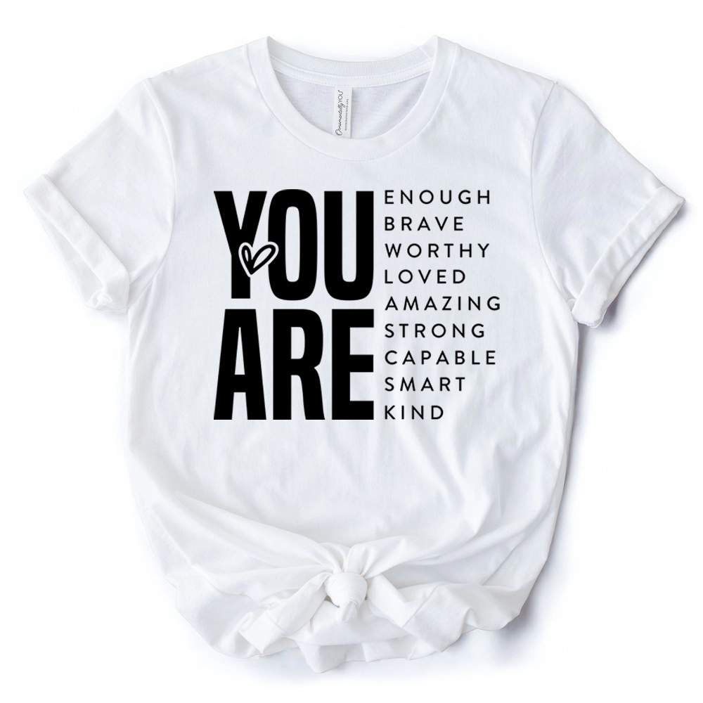 OrnamentallyYou Womens Inspirational Words T-Shirt