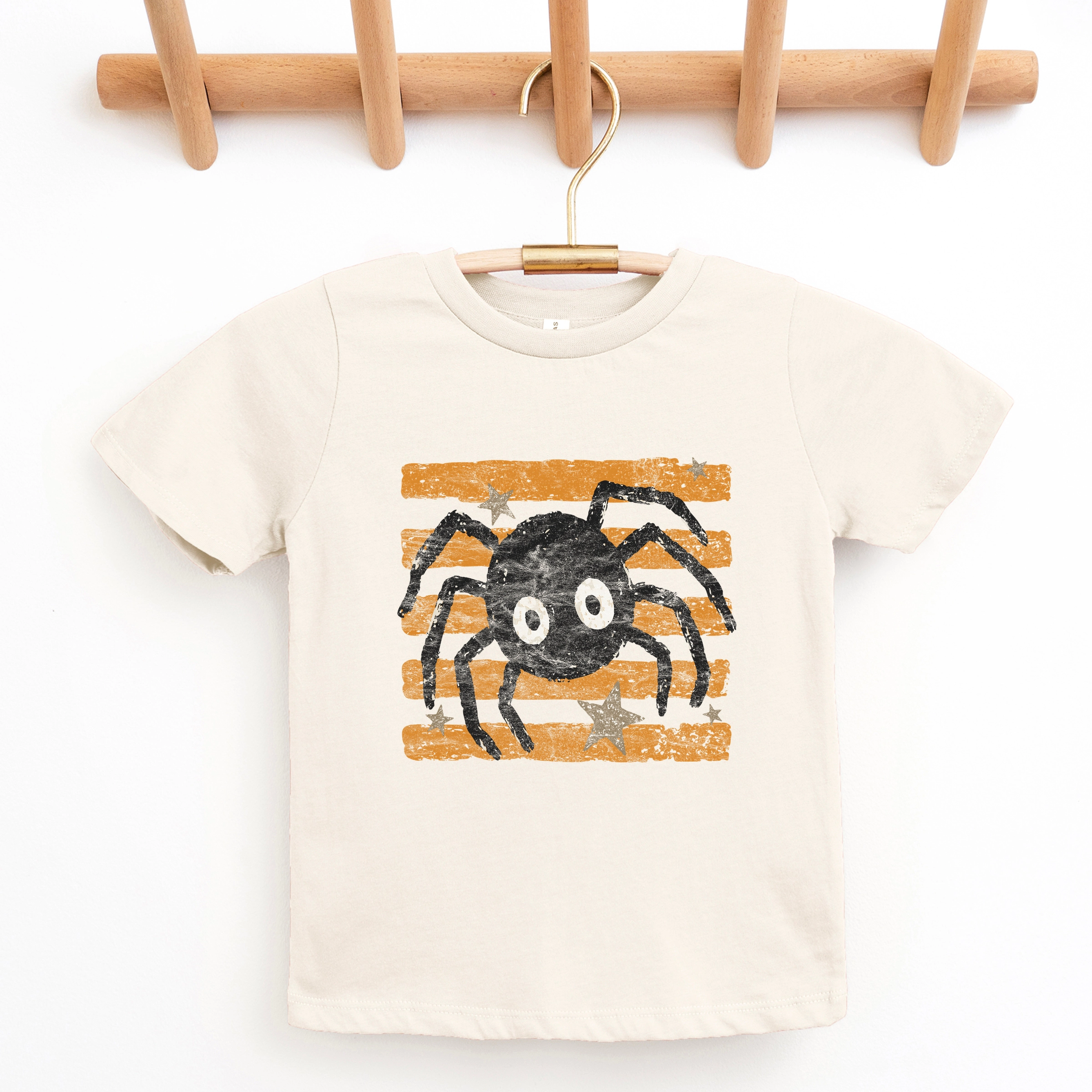 The Juniper Shop - Youth Short Sleeve Graphic T-Shirt Spider Orange Stripes
