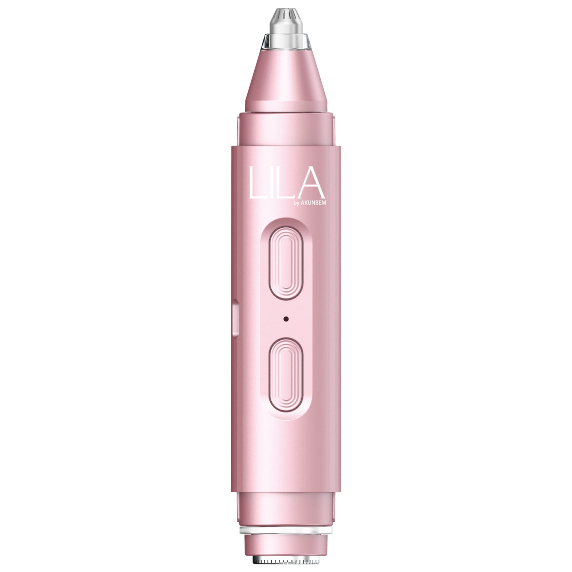 LILA by Akunbem Women Electric 2-in-1 Facial Shaver and Eyebrow Trimmer - USB Rechargeable - Pink