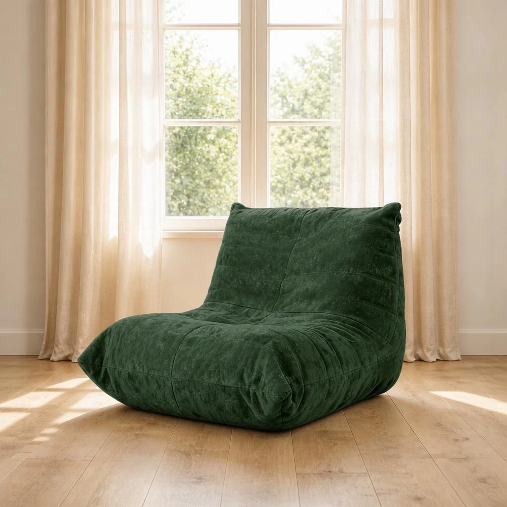 GOODSILO Comfortable Flannelette Lazy Bean Bag Chair Casual Relaxing Seating