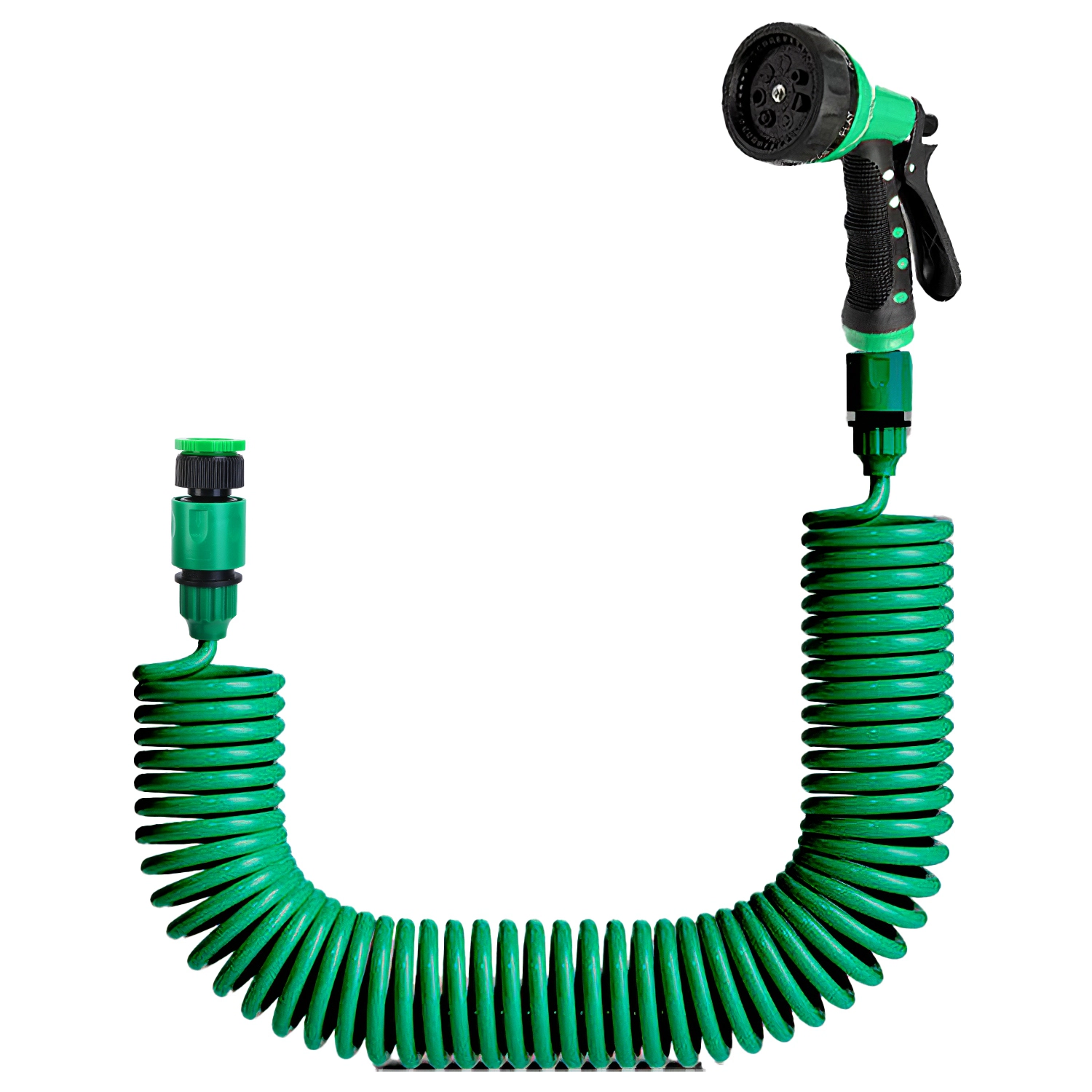 GBruno Self-Coiling EVA Garden Hose With Sprayer