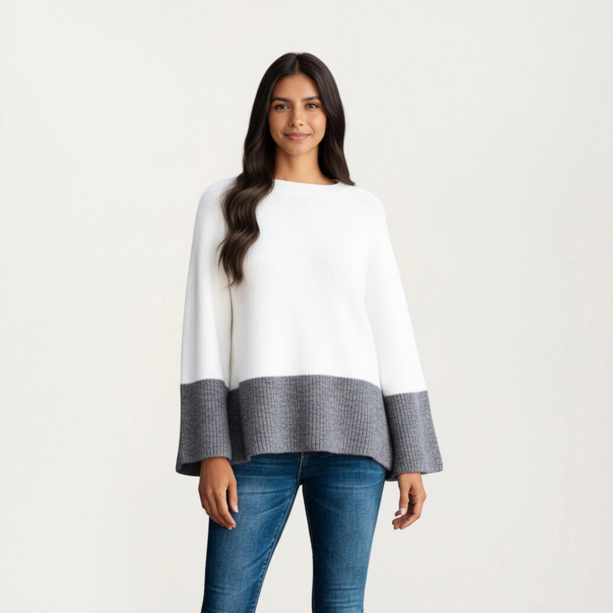 Anna-Kaci Women's Cozy Rib Knit Sweater Top
