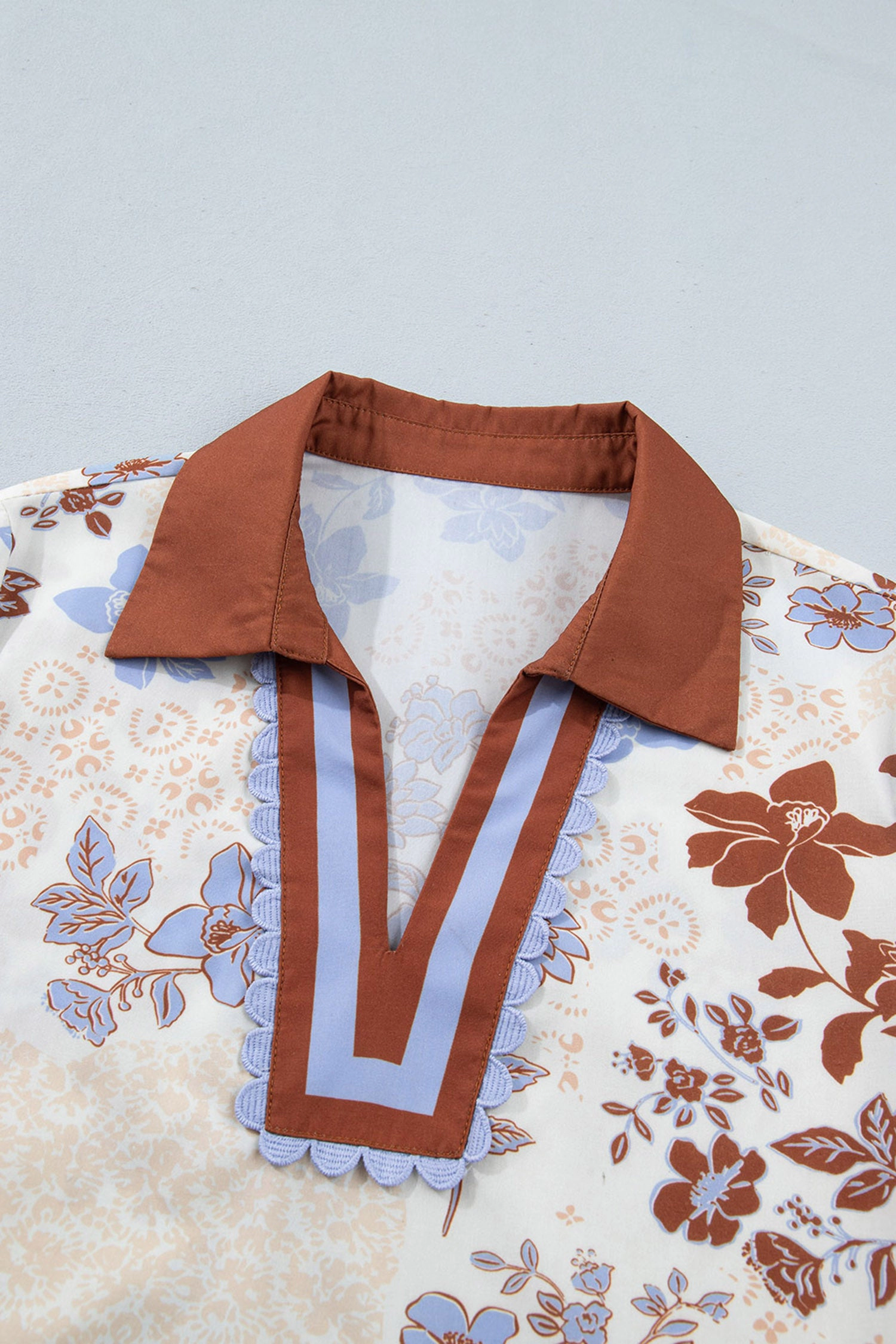 Threaded Pear Melina Long Sleeve Blouse Top