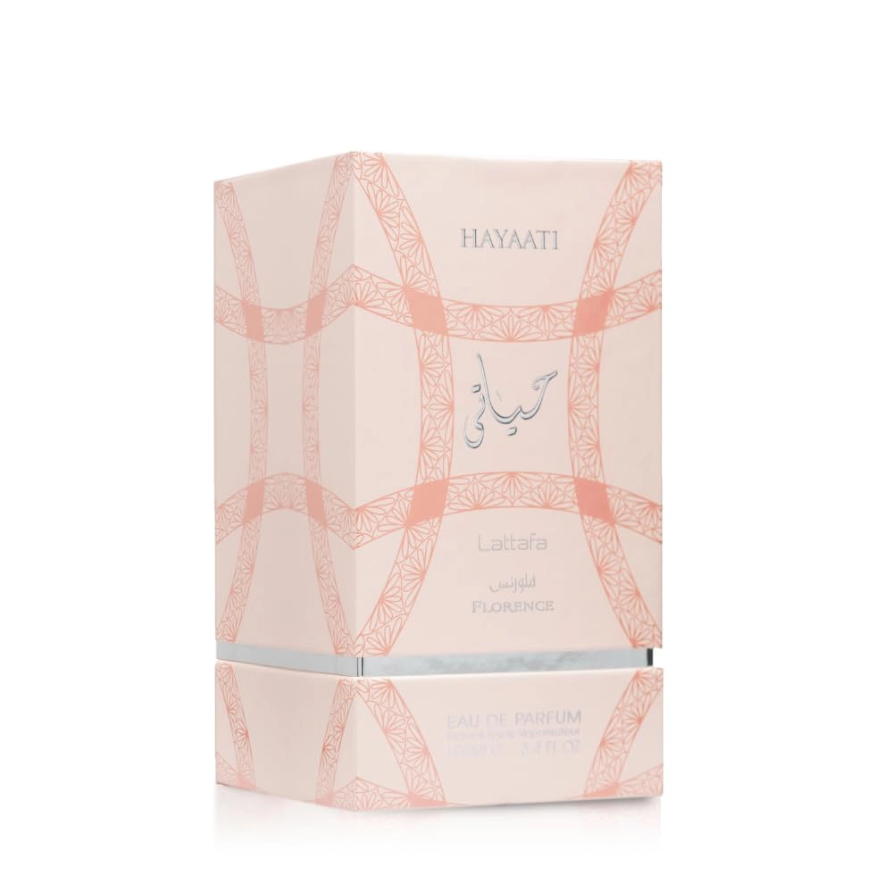 Lattafa Hayaati Florence Eau de Parfum Spray for Women, 3.4 Fl Oz (100 ml)
