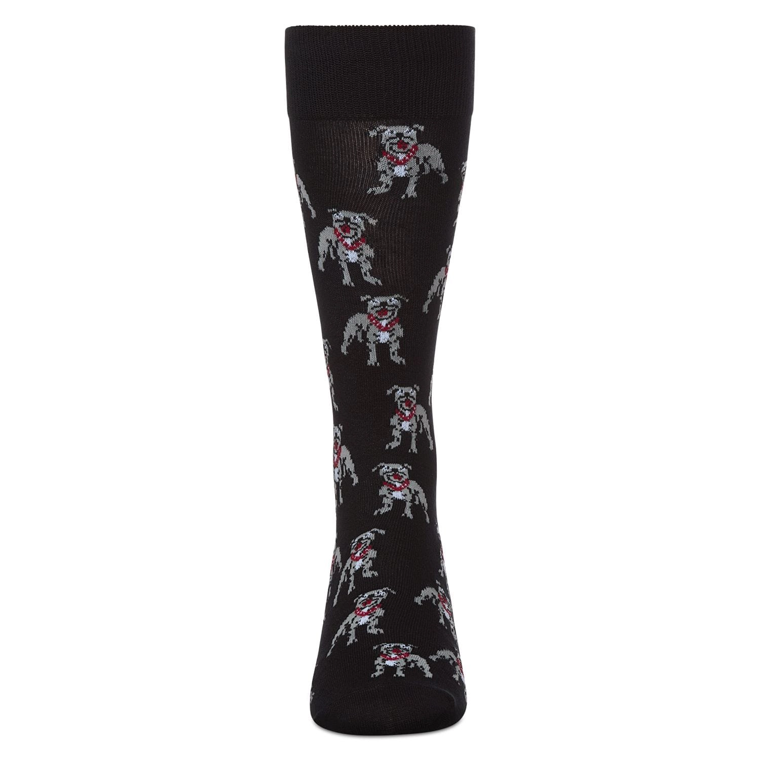 MeMoi Men's American Bully Dog Bamboo Blend Crew Socks