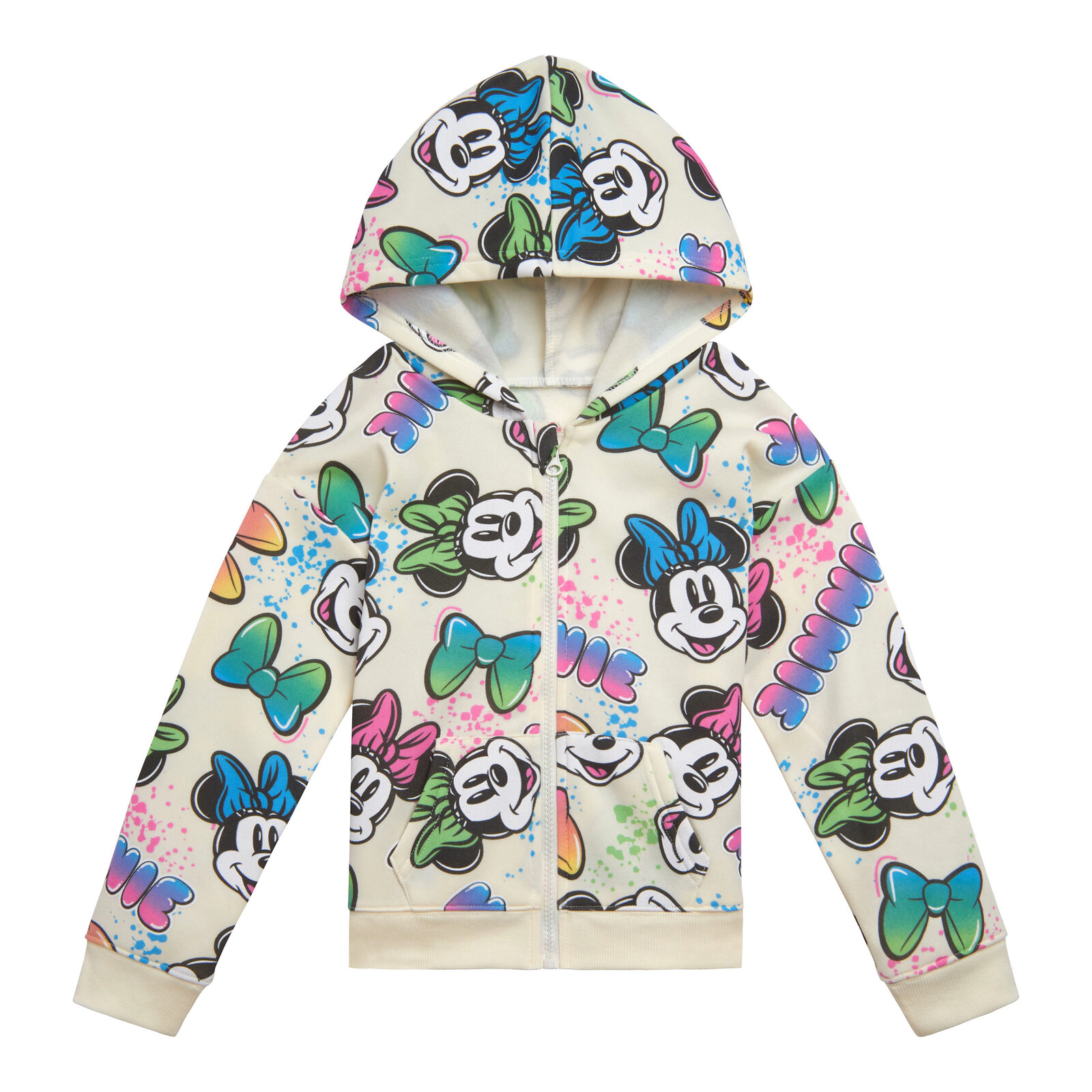 Disney Minnie Mouse Girls' Zip-Up Hoodie
