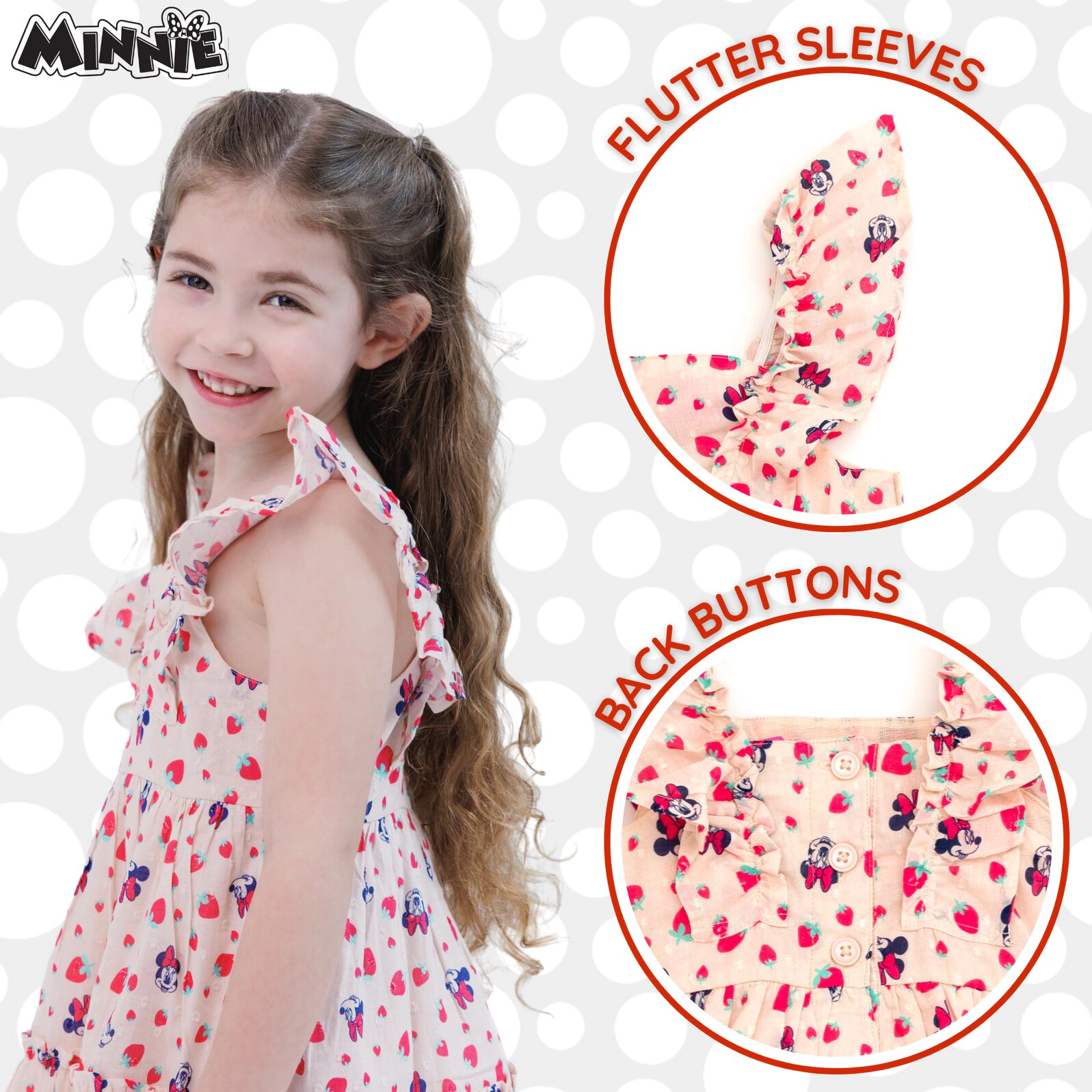Disney Girls' Sleeveless Tiered Dress